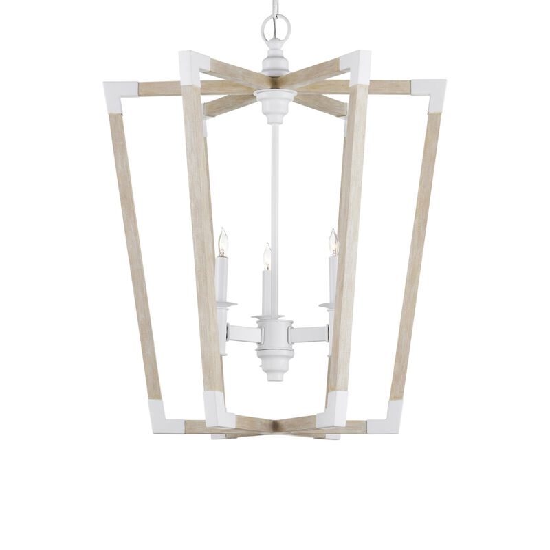 Bastian 23 Inch Cage Pendant by Currey and Company