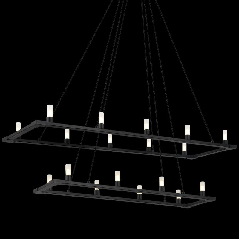 Cascadian 48 Inch 18 Light Linear Suspension Light by Matteo Lighting