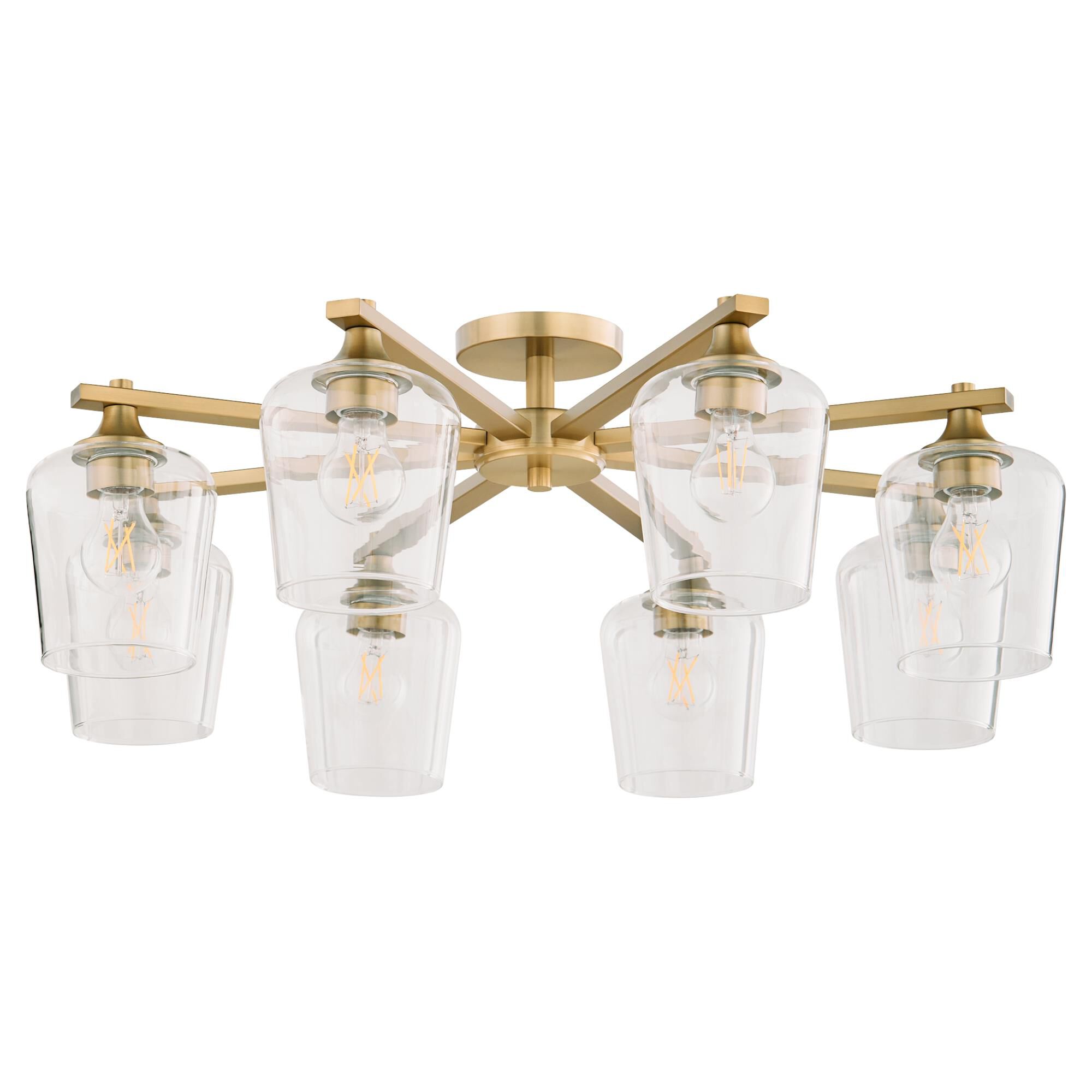 Veno 32 Inch Semi Flush Mount by Quorum International