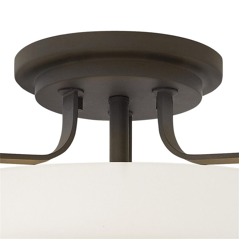 Harper 18 Inch 3 Light Semi Flush Mount by Hinkley