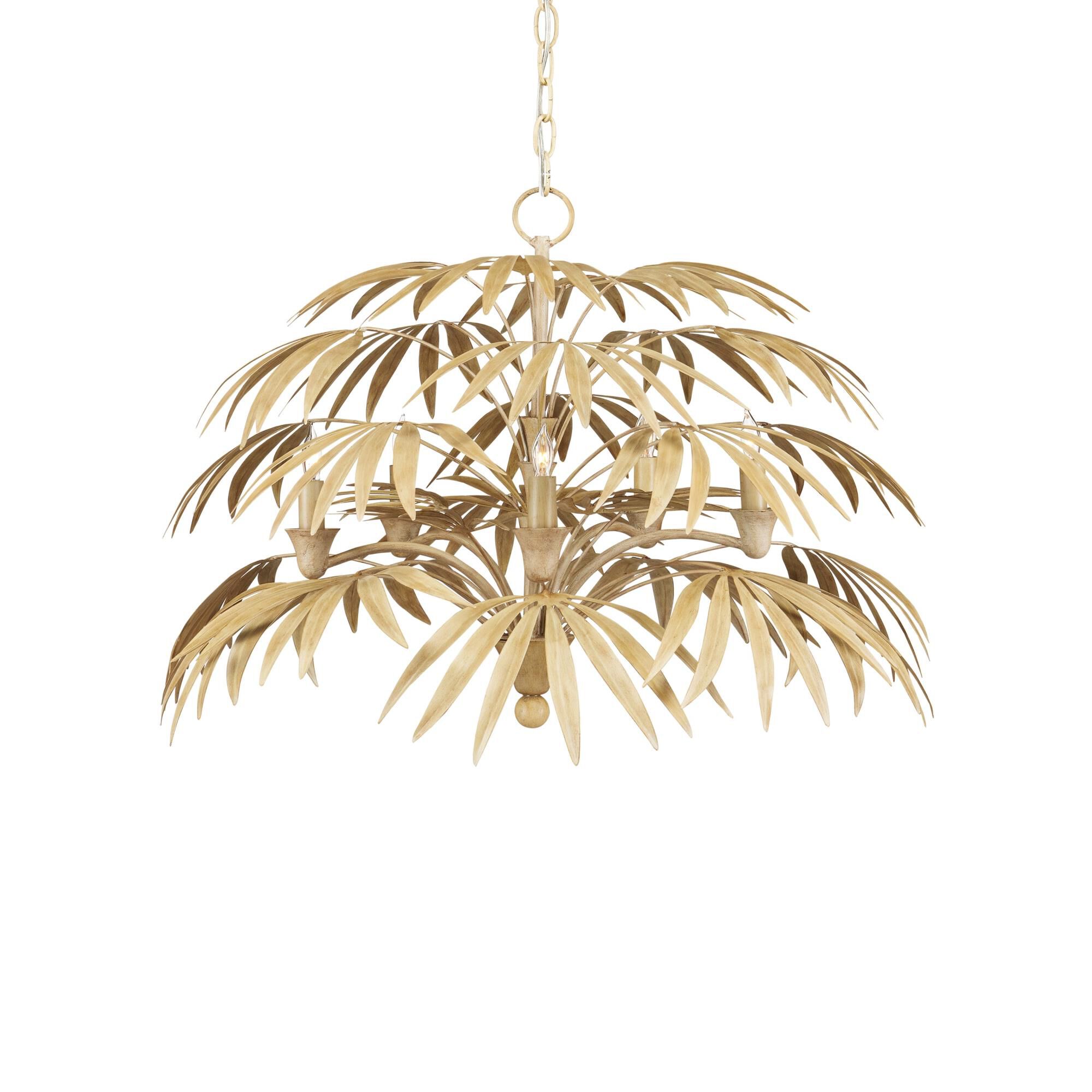 Calliope 32 Inch 5 Light Chandelier by Currey and Company
