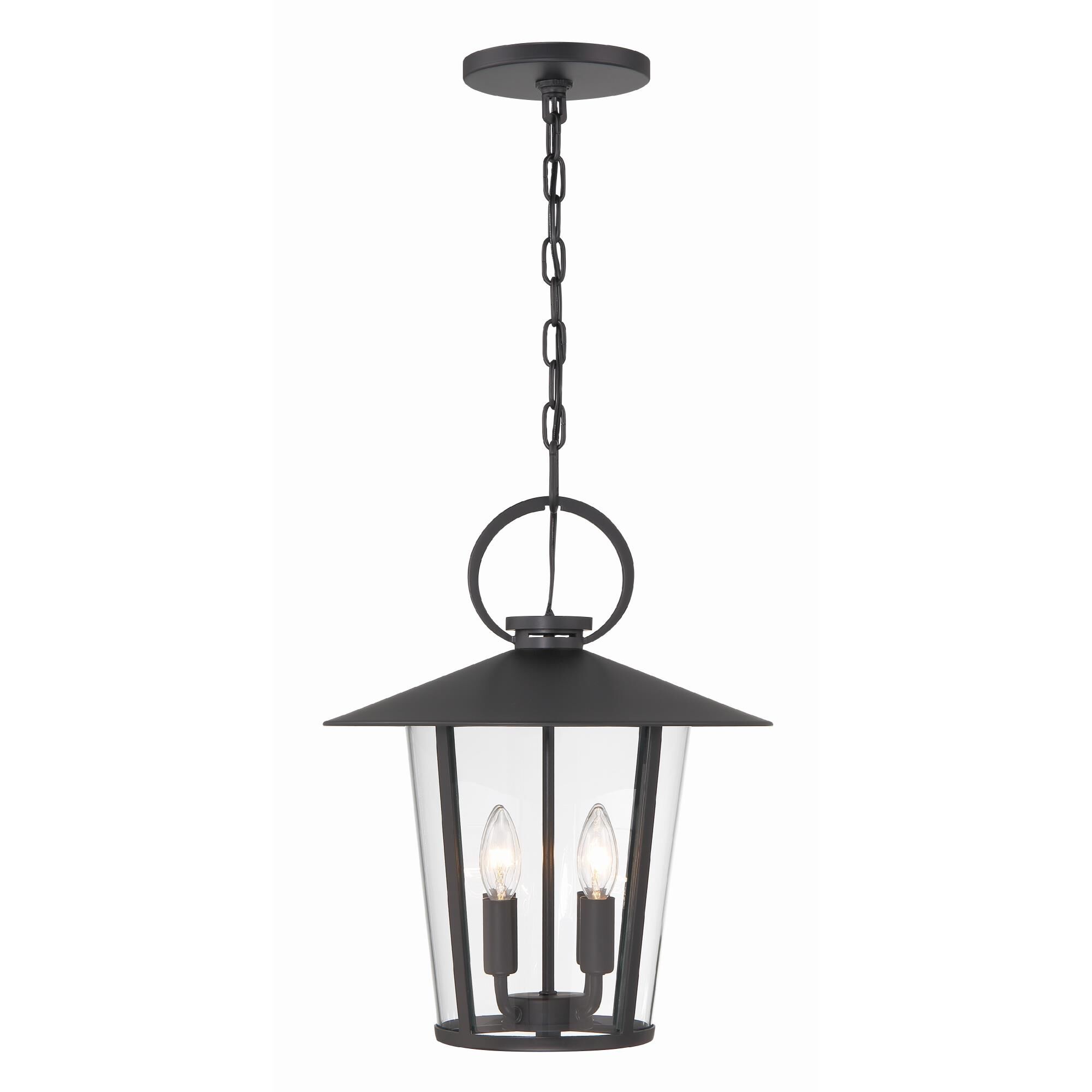 Shown in Matte Black finish and Clear glass and Clear Glass shade