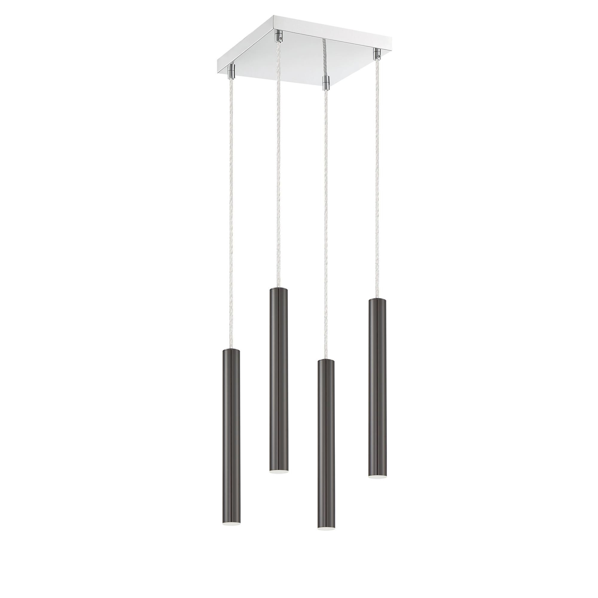Shown in Chrome finish and Steel glass and Steel shade