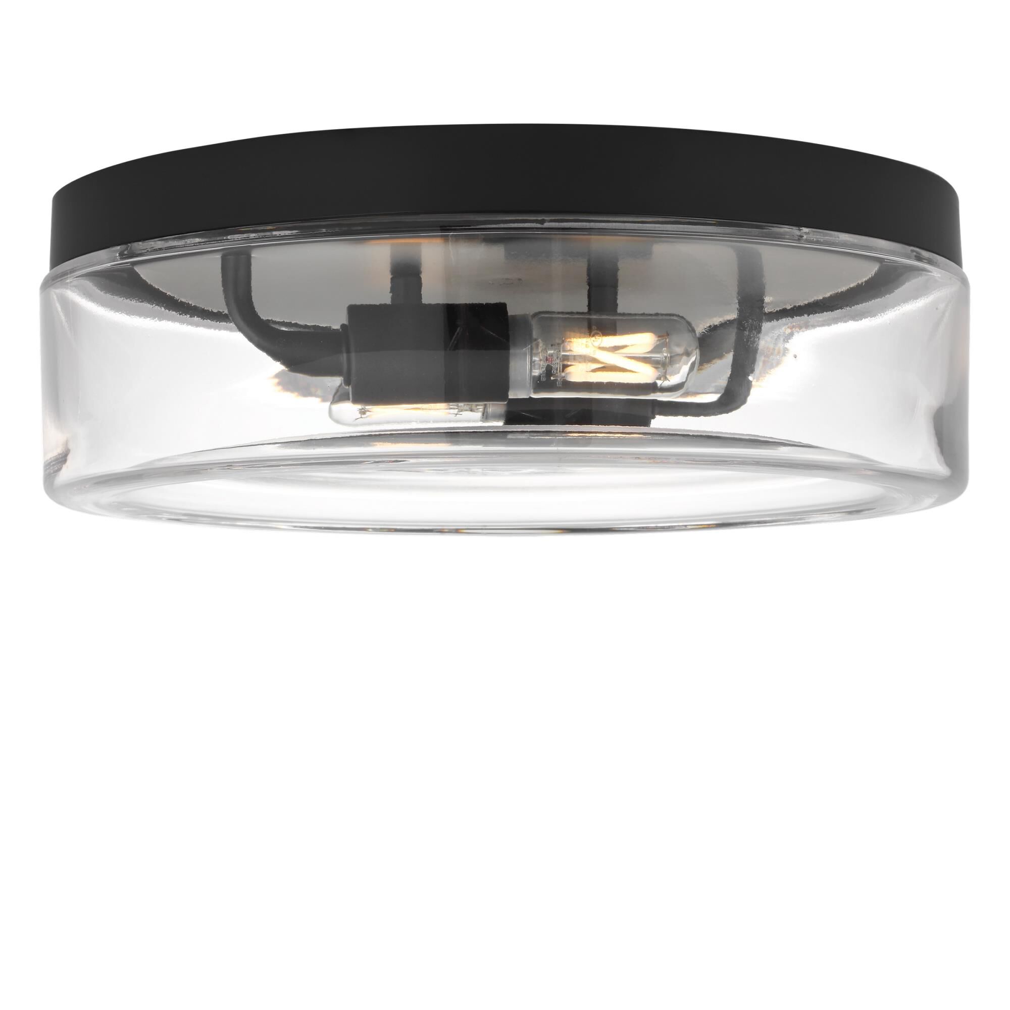 Shown in Midnight Black finish and Clear glass