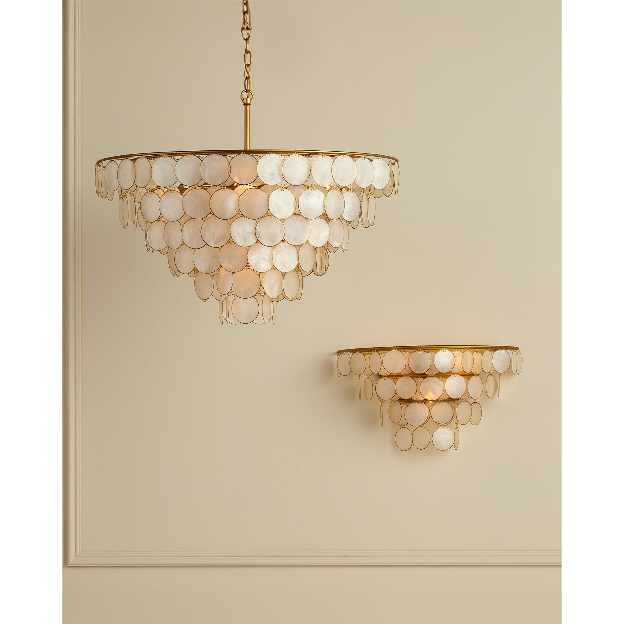 Bon Vivant 30 Inch 5 Light Semi Flush Mount,