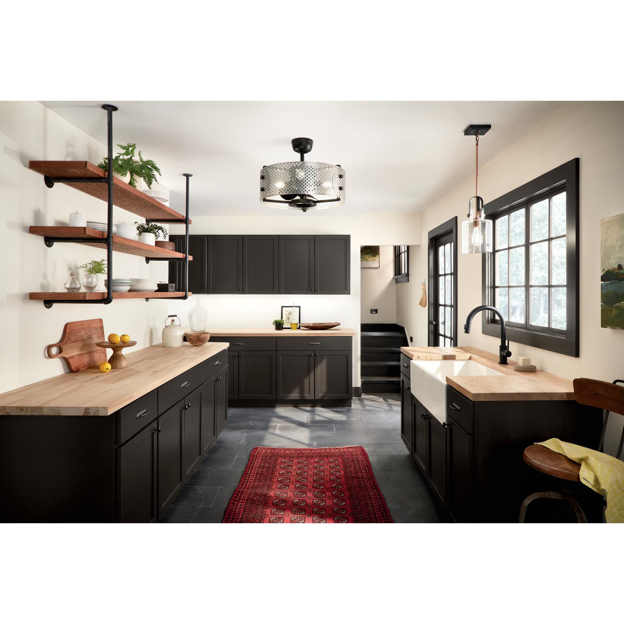 Shown in Satin Black finish