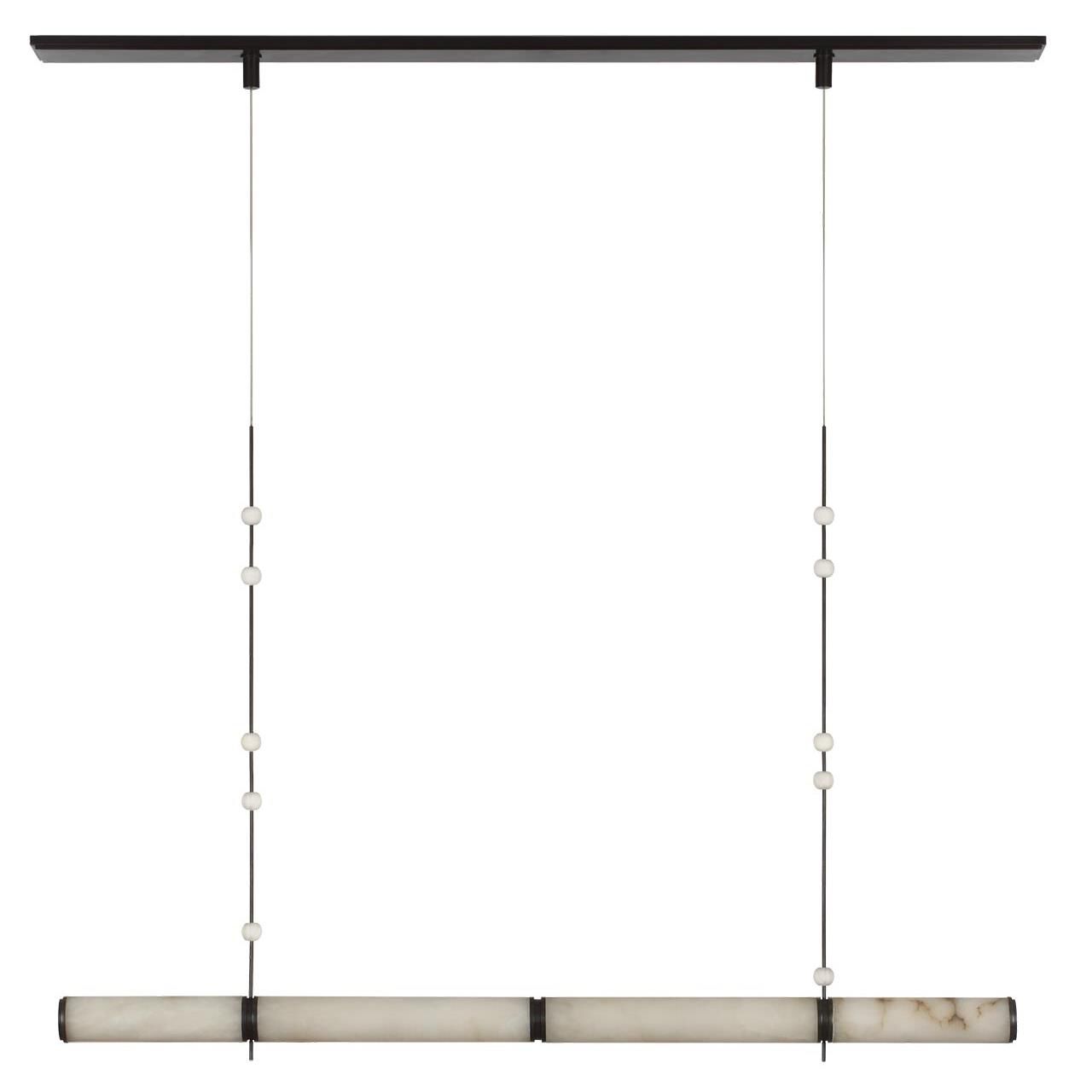 Shown in Bronze finish and Alabaster  glass