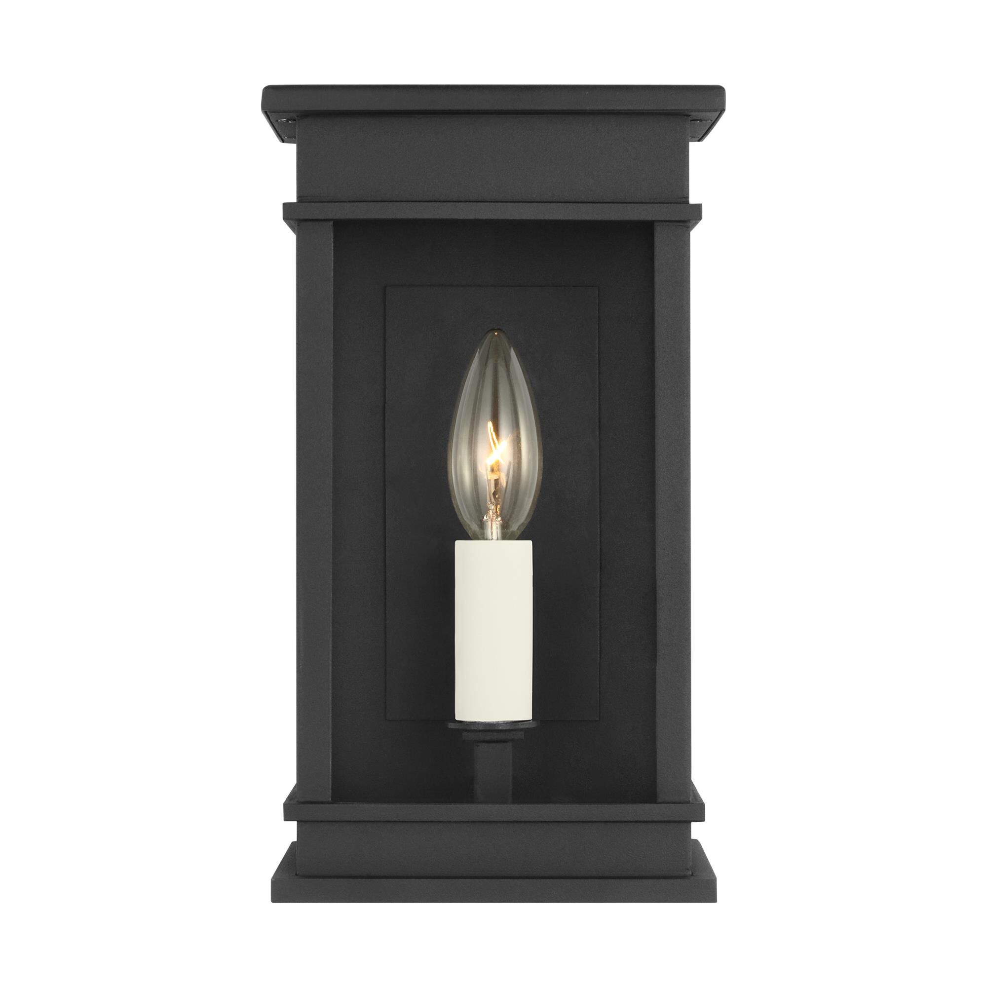 Shown in Textured Black finish and Clear Glass Panel And Clear Glass Panels shade