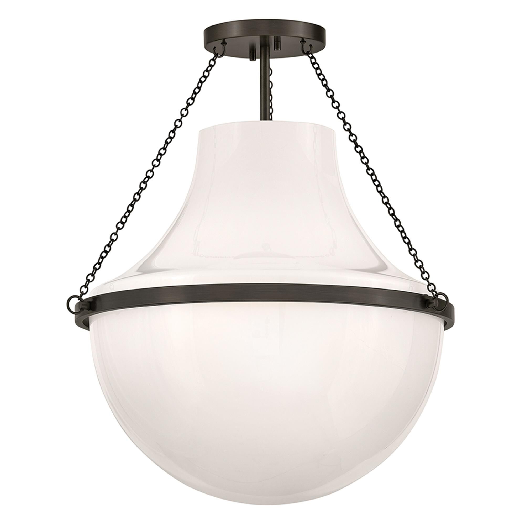 Shown in Black Oxide finish and Cased Opal glass