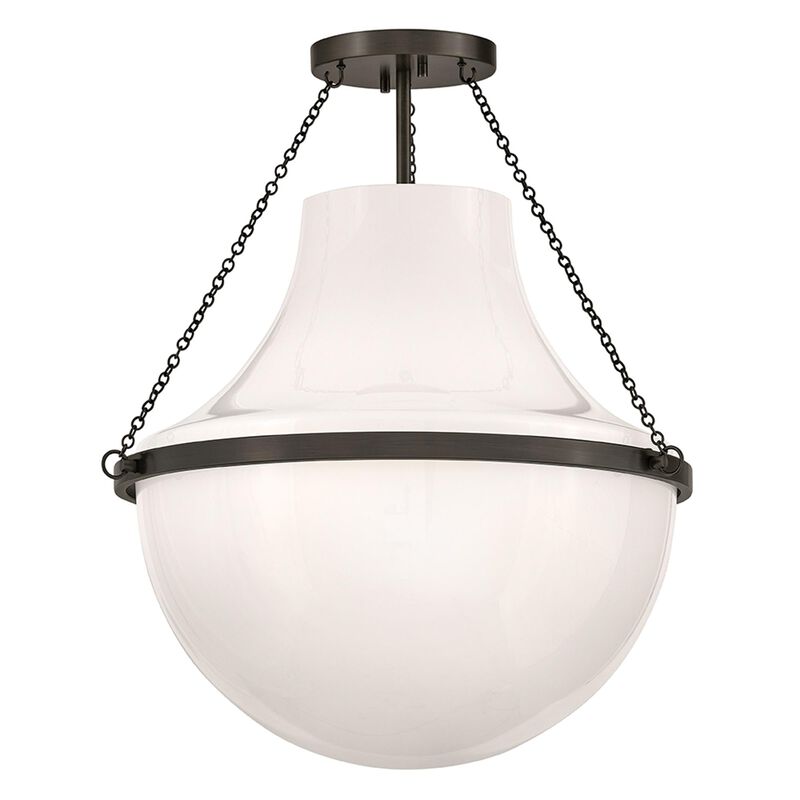 Collins 20 Inch Semi Flush Mount by Hinkley