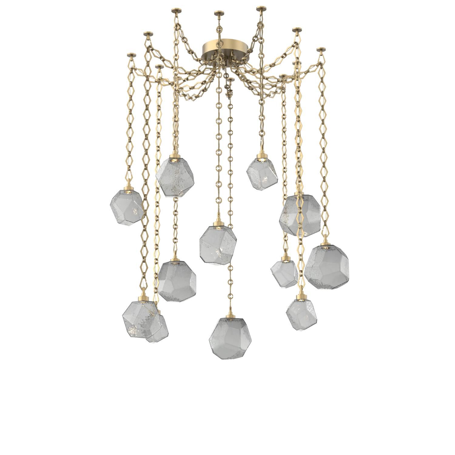 Levi Wilson Gem 17 Inch Multi Pendant Light by Hammerton Studio