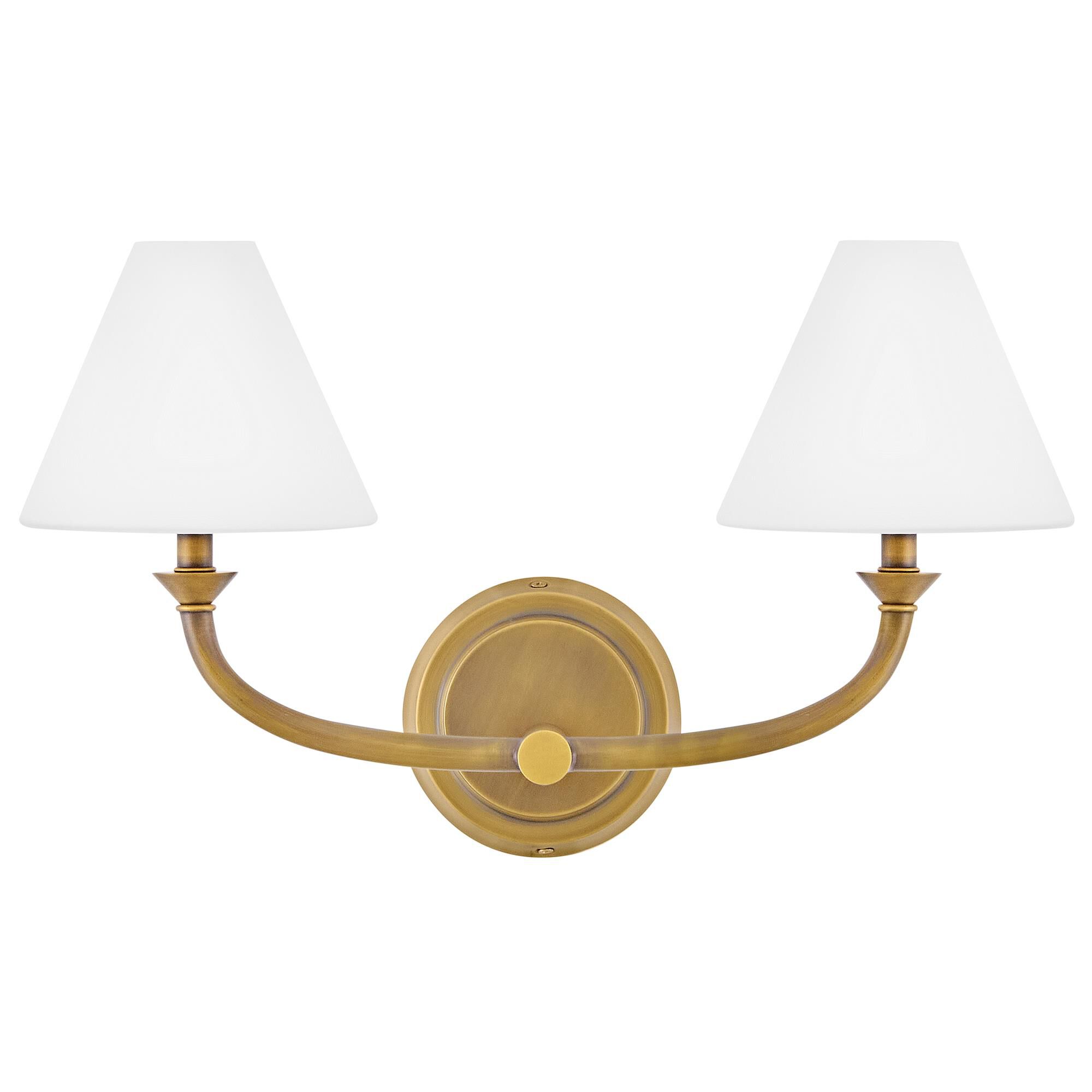 Shown in Heritage Brass finish and Etched Opal glass