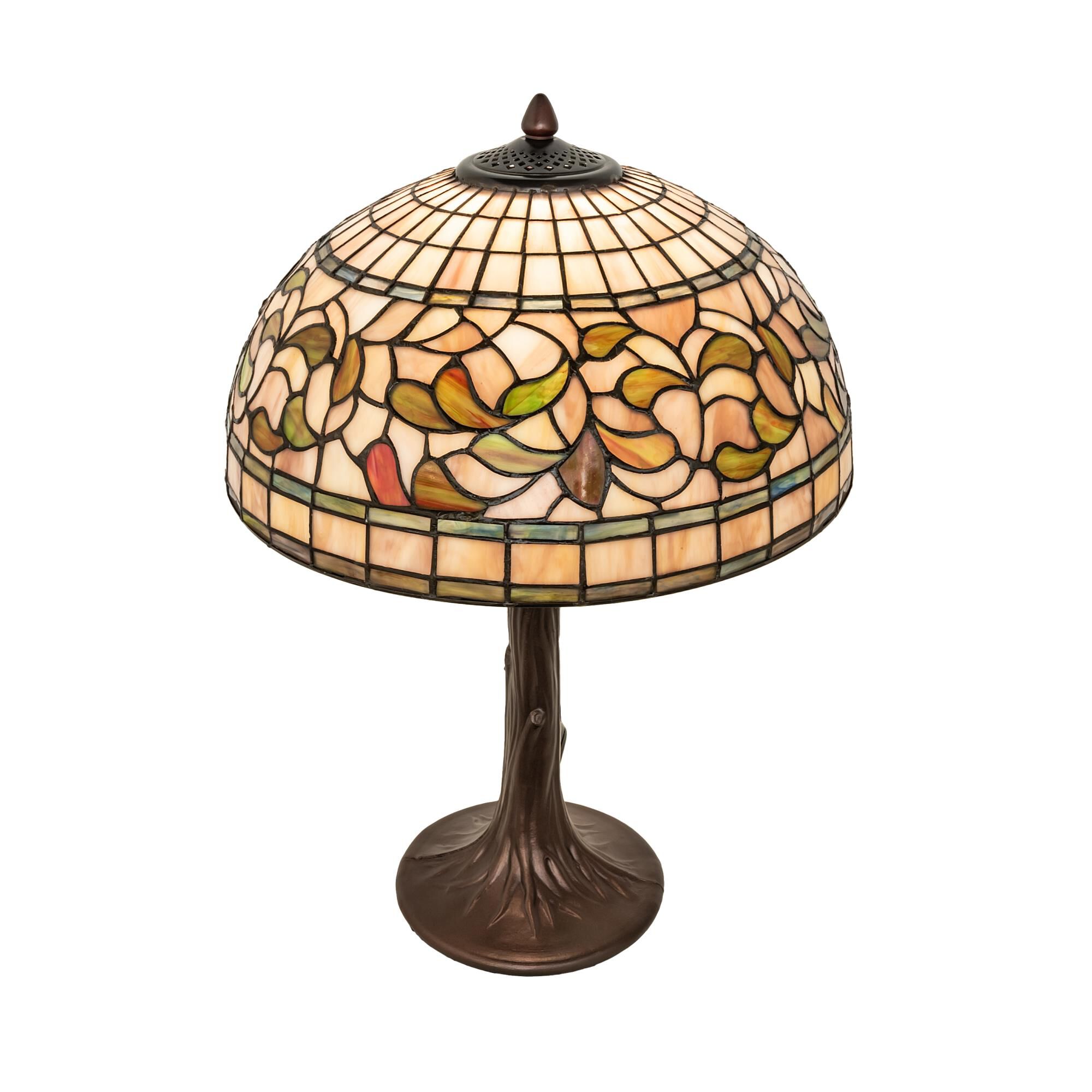 Tiffany Turning Leaf 23 Inch Table Lamp by Meyda Lighting