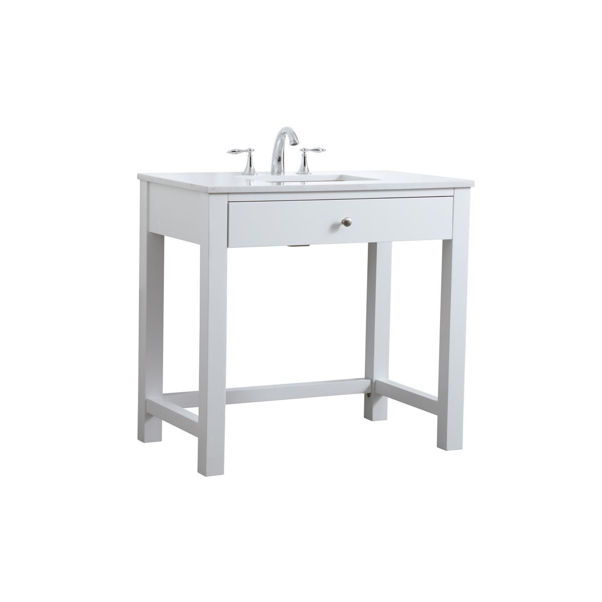 Shown in White finish