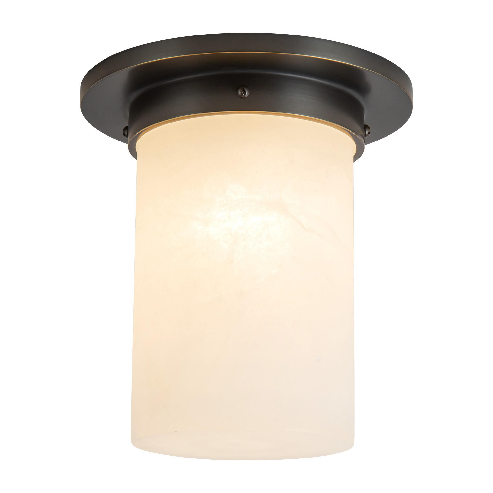 Shown in Urban Bronze finish and Alabaster glass