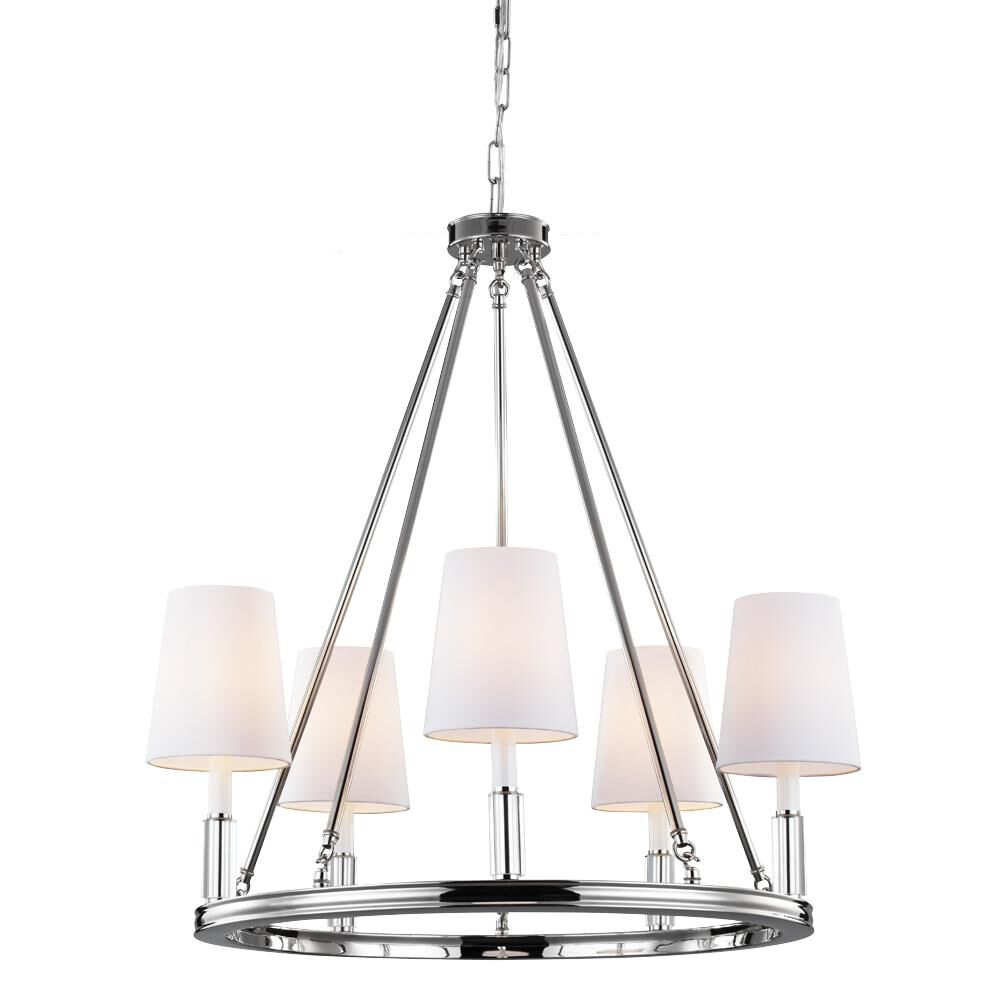 Lismore 28 Inch 5 Light Chandelier by Visual Comfort Studio Collection