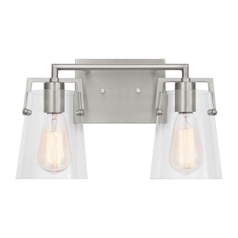 Drew & Jonathan Crofton 15 Inch 2 Light Bath Vanity Light by Visual Comfort Studio