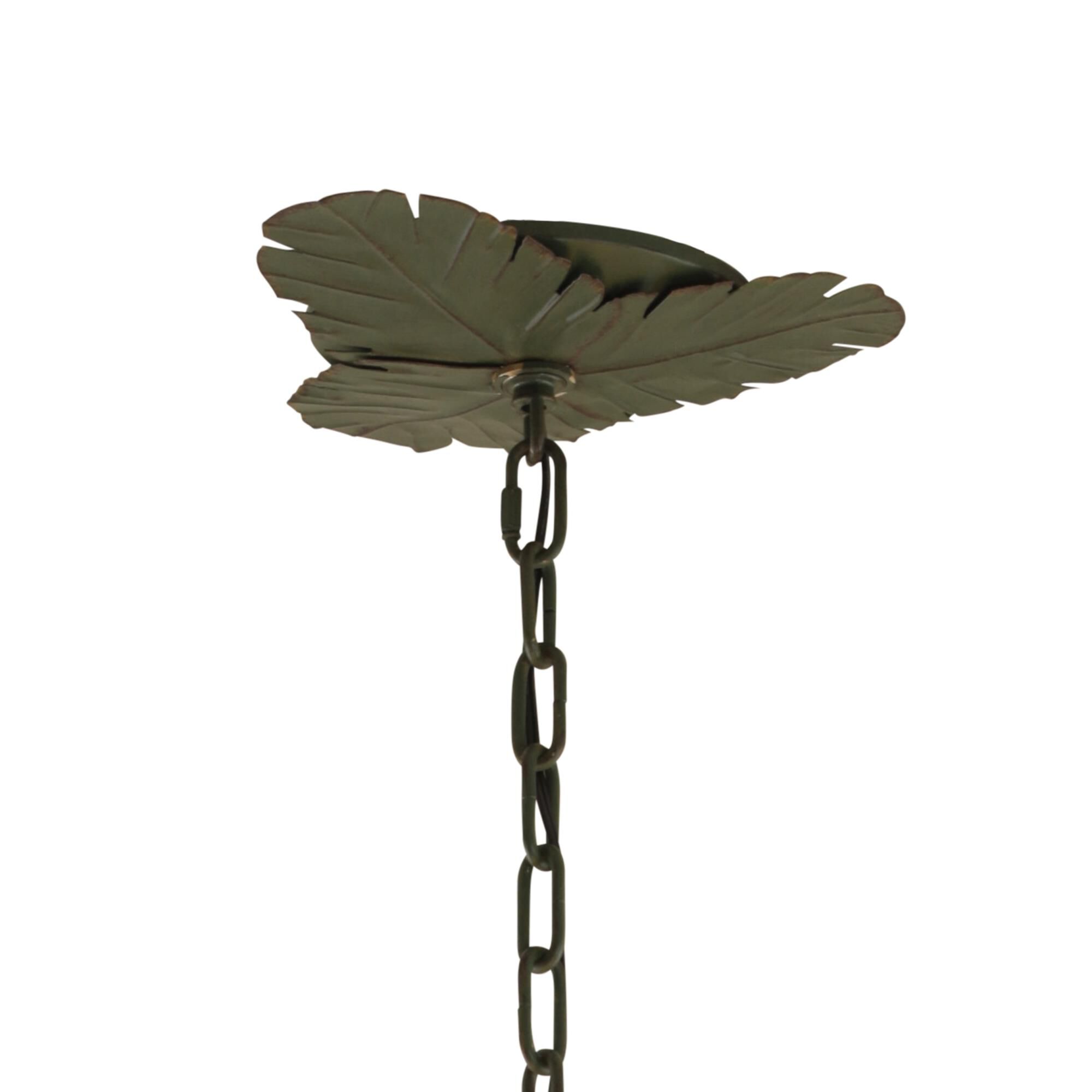 Banana Leaf 25 Inch 6 Light Chandelier by Varaluz