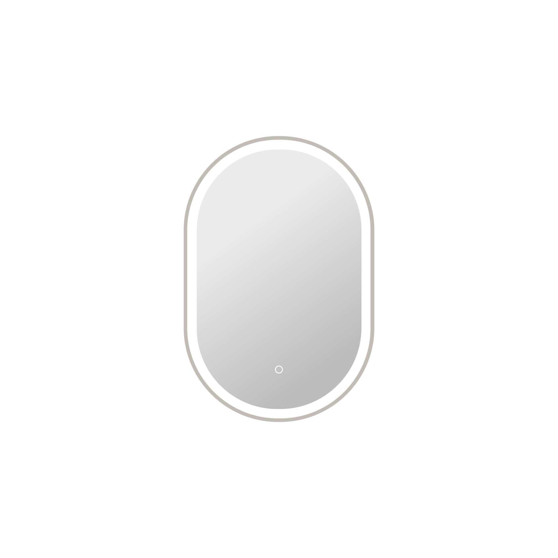 Harmoni 30 Inch Oval LED Lighted Mirror by Elegant Decor