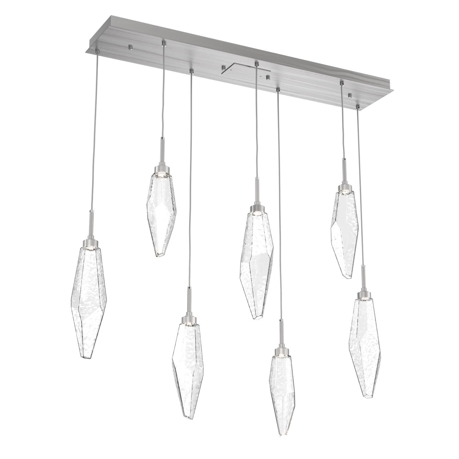 Shown in Classic Silver finish and Chilled Clear glass