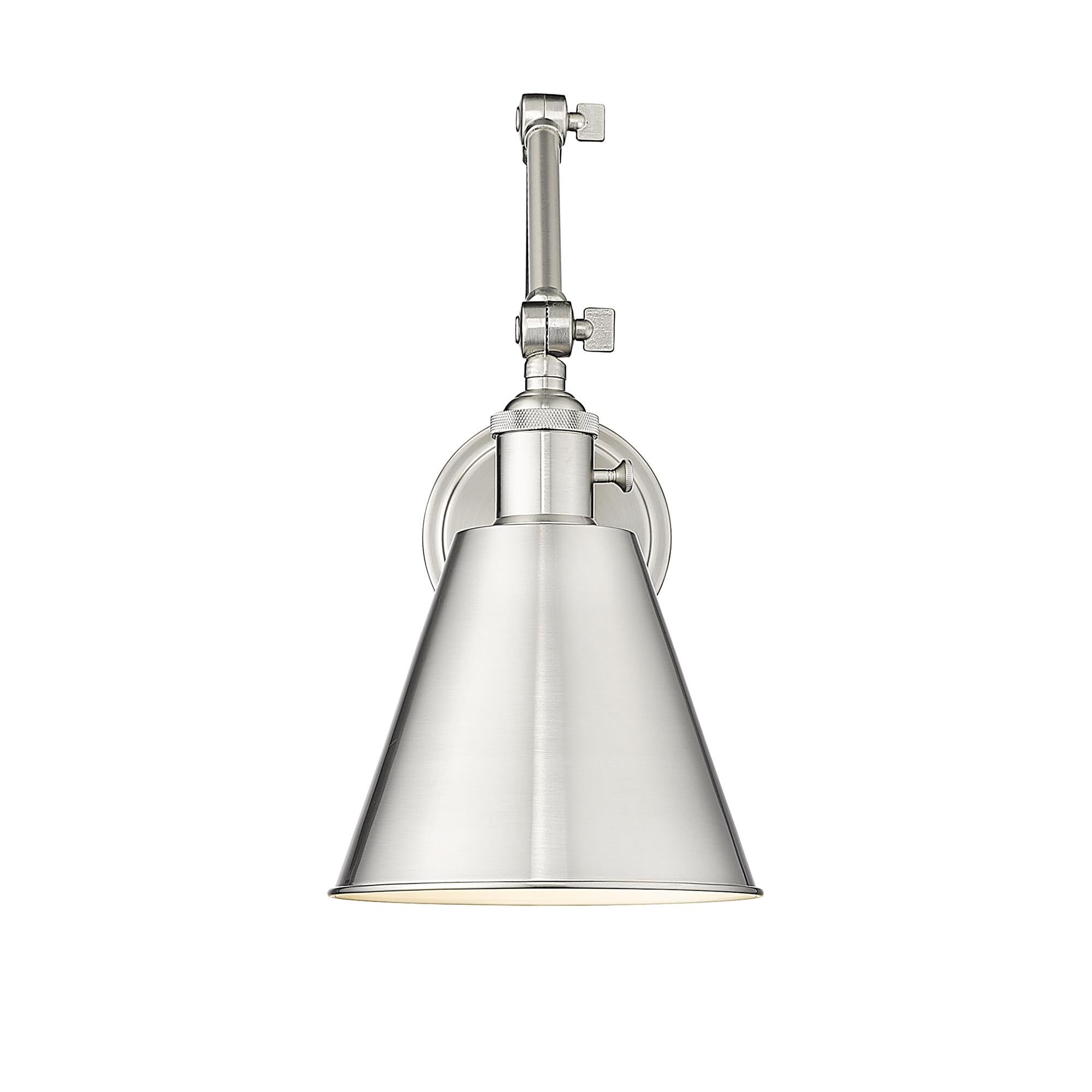 Shown in Brushed Nickel finish and Clear glass and Clear shade