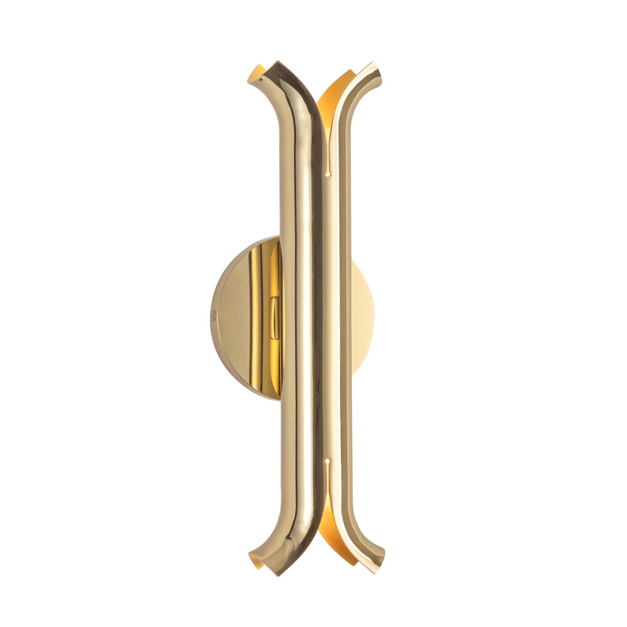 Shown in Metallic Brass finish and Clear glass