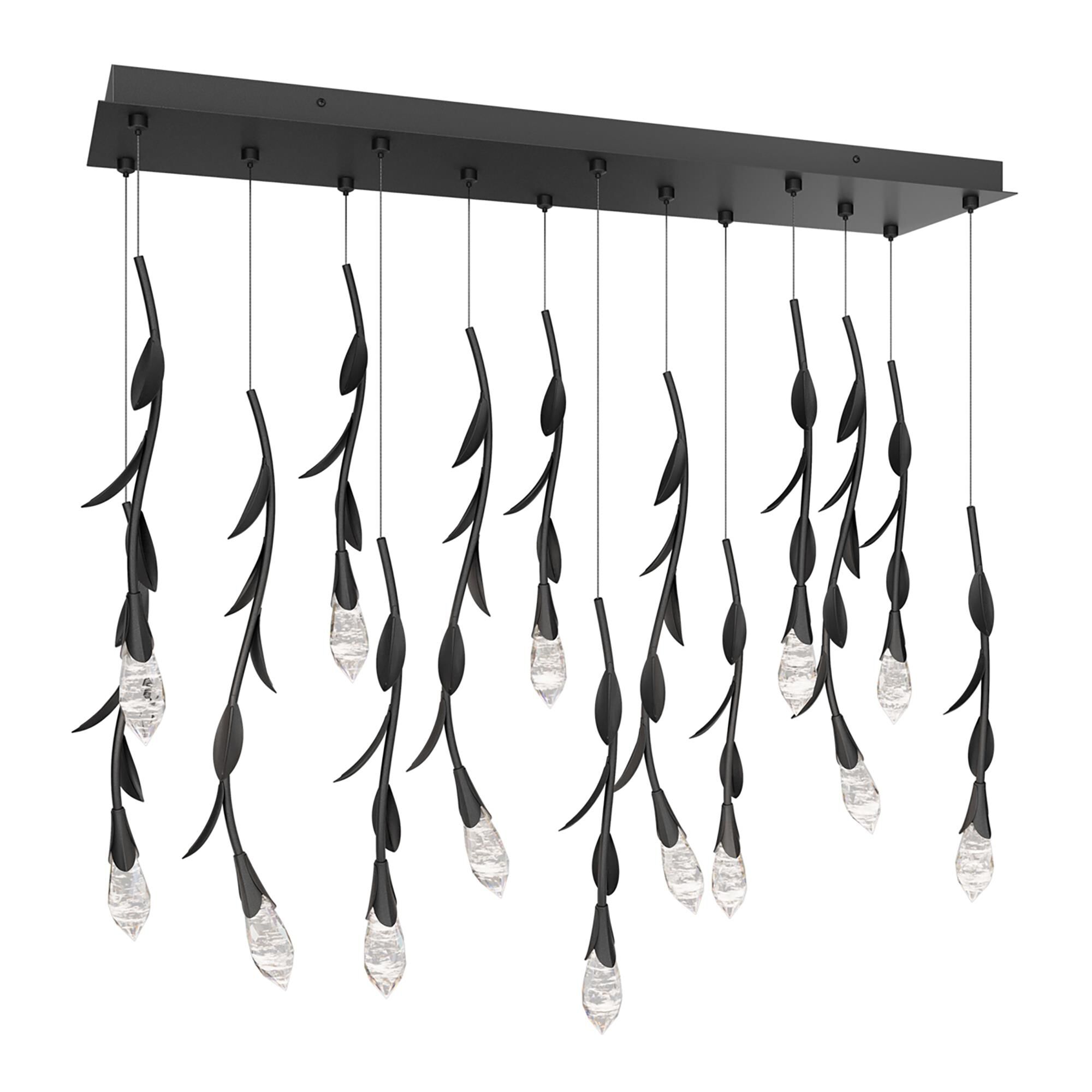 Shown in Antique Pewter finish and Optic Haze crystal