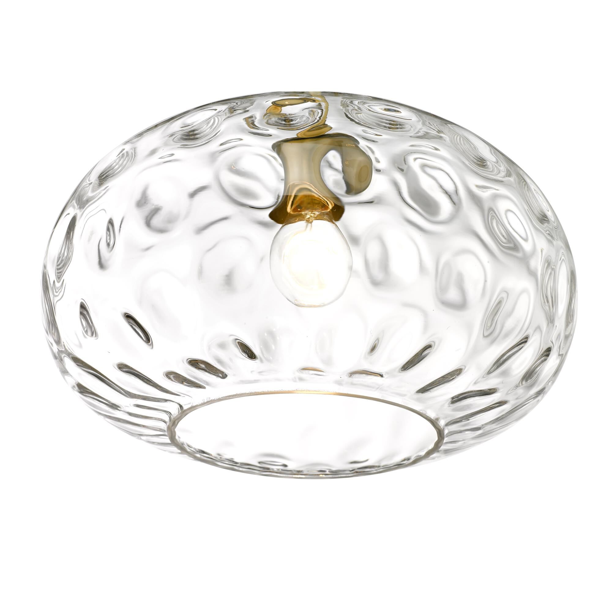 Shown in Olde Brass finish and Glass shade