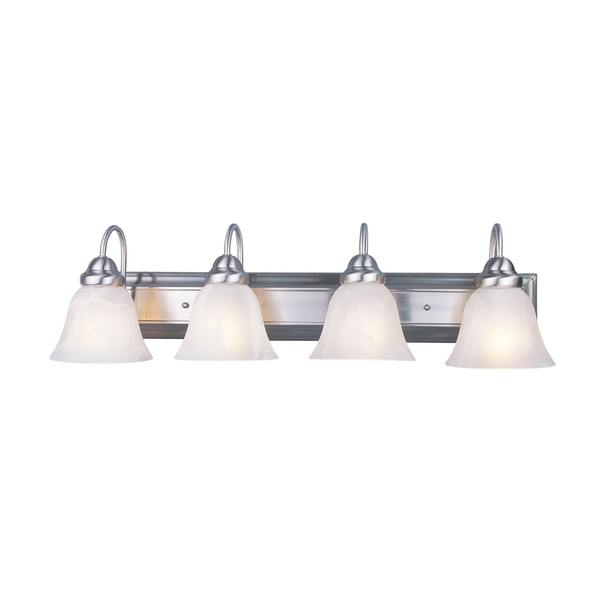 Shown in Brushed Nickel finish and Glass shade