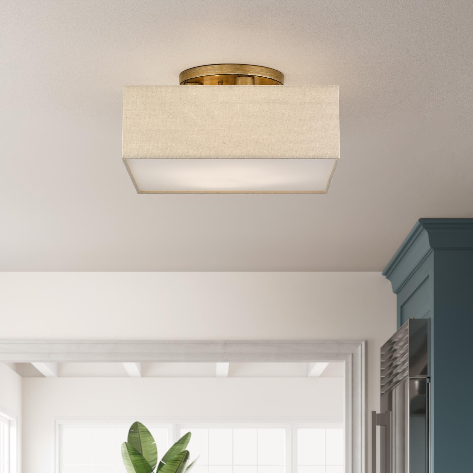 Summit 15 Inch Semi Flush Mount by Livex Lighting