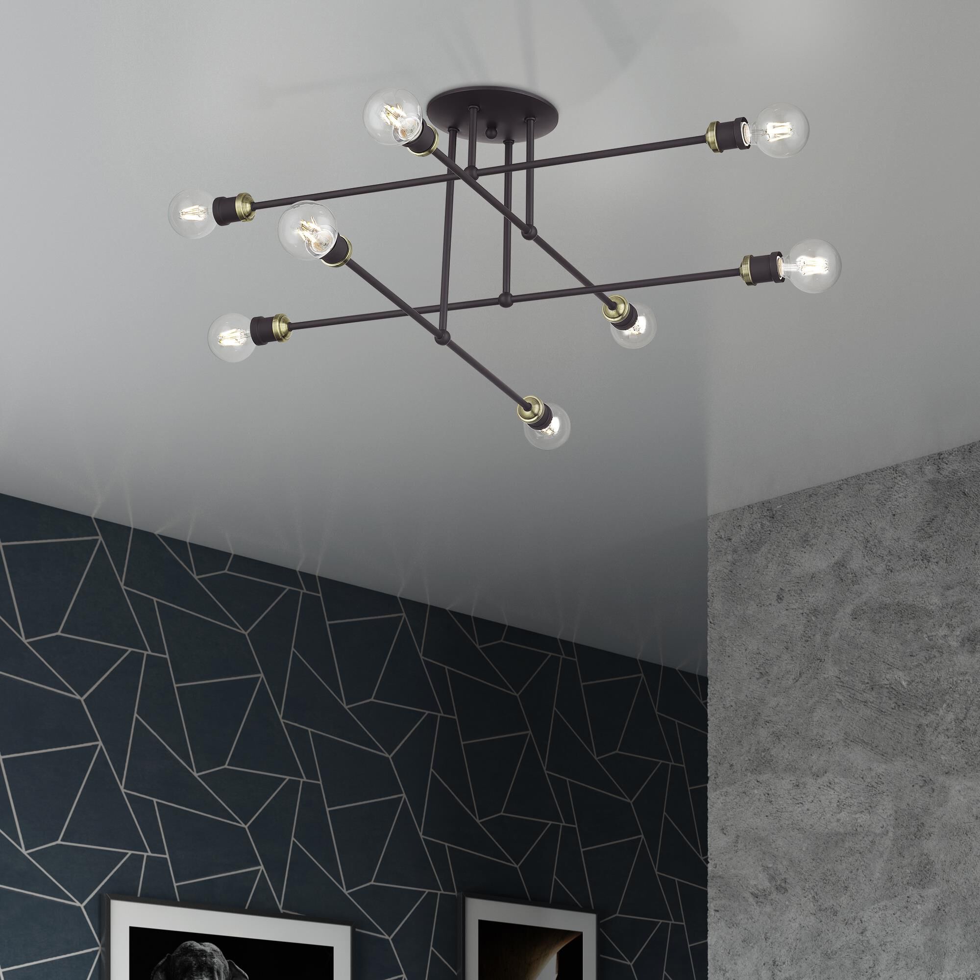 Shown in Bronze with Antique Brass Accents finish