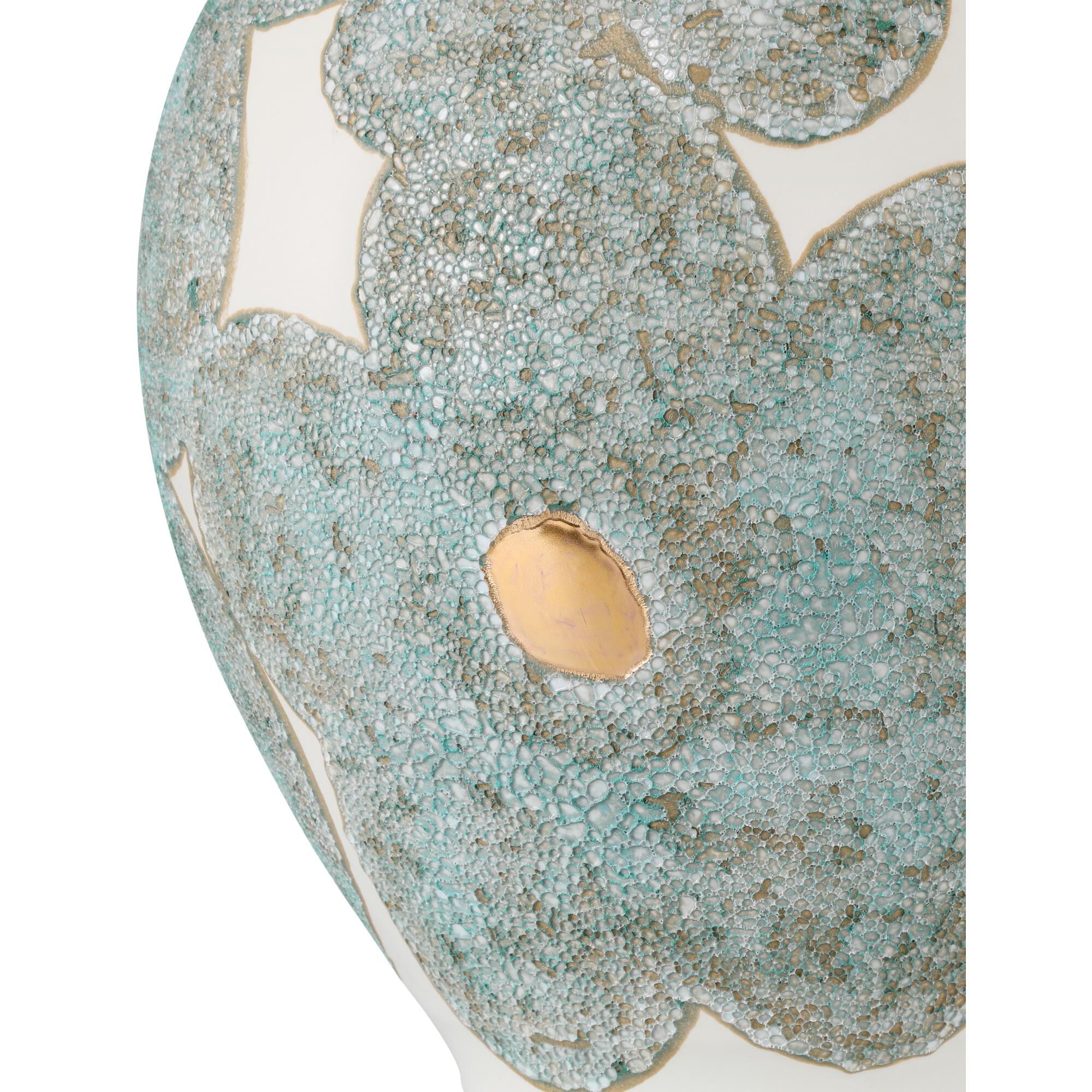 Shown in Textured Blue, Off-White and Gold finish