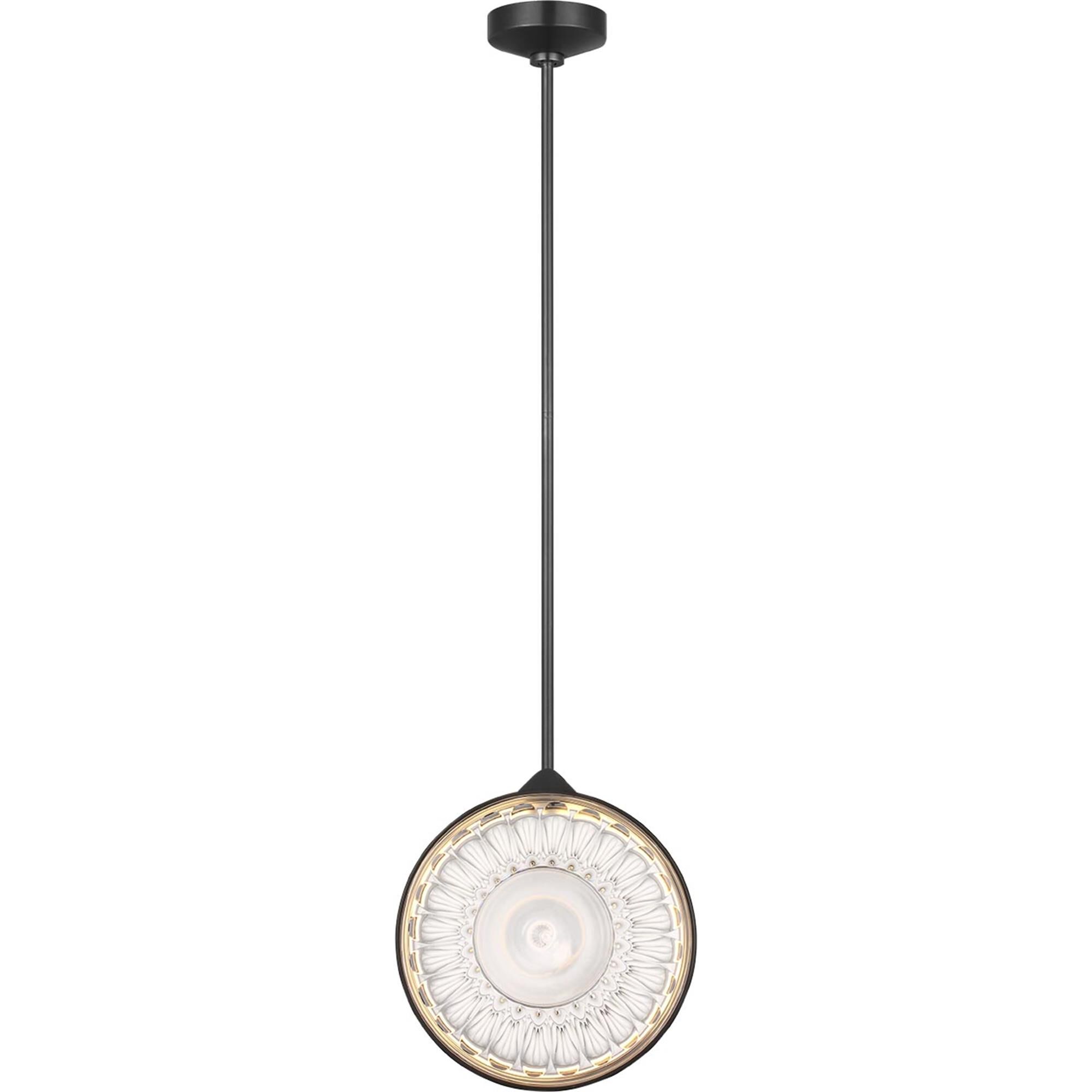 Shown in Bronze finish and Clear crystal