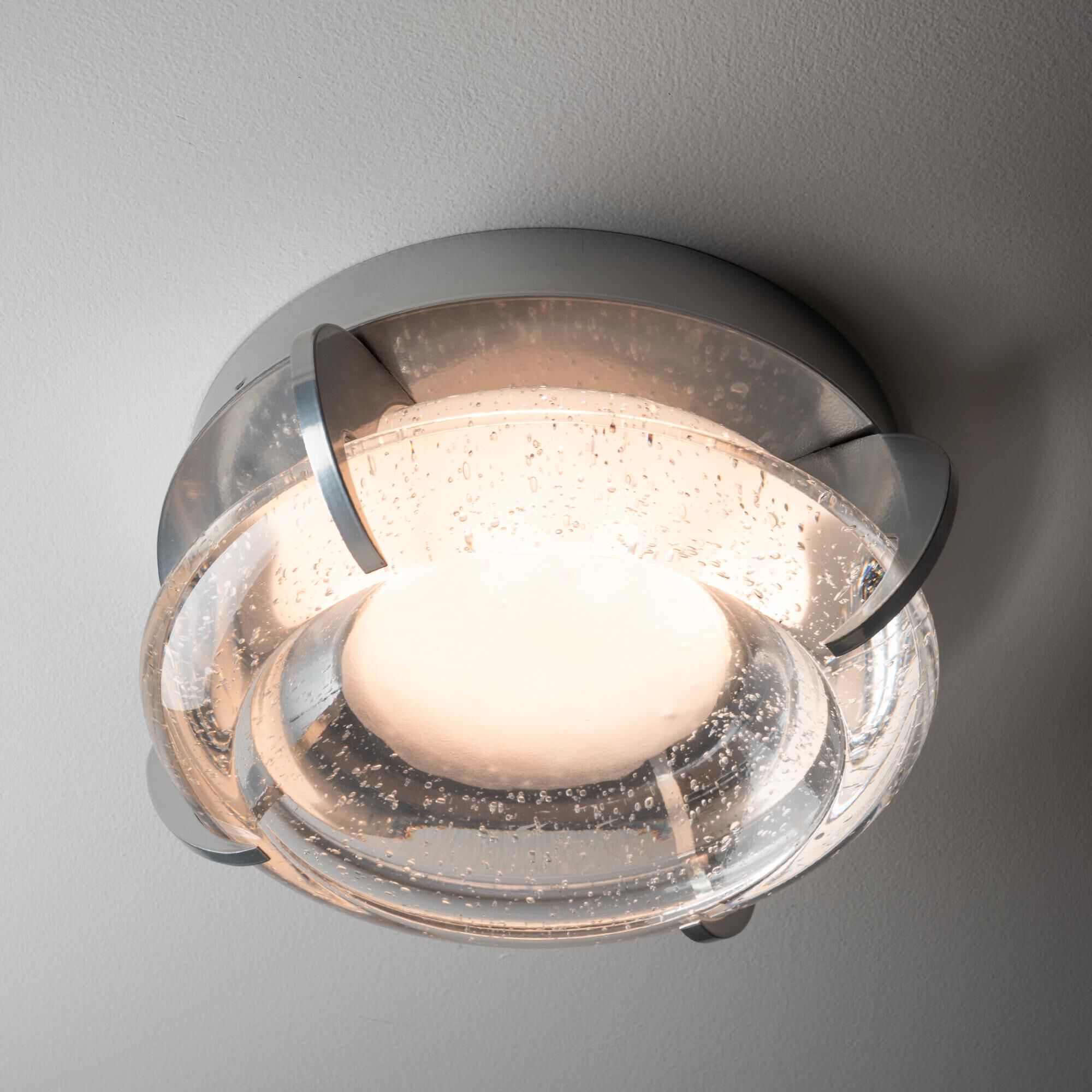 Shown in Sterling finish and Seeded shade