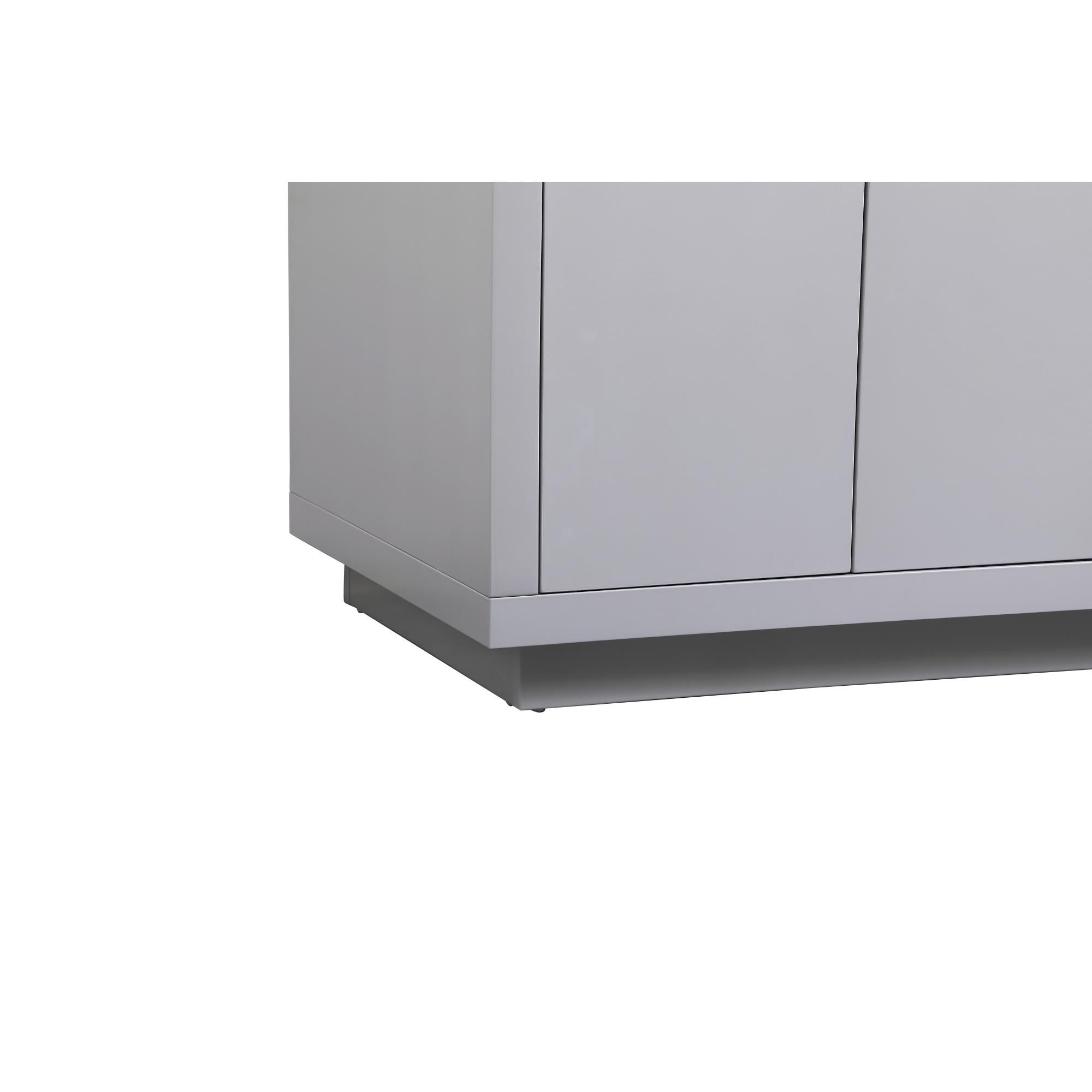 Shown in Grey finish