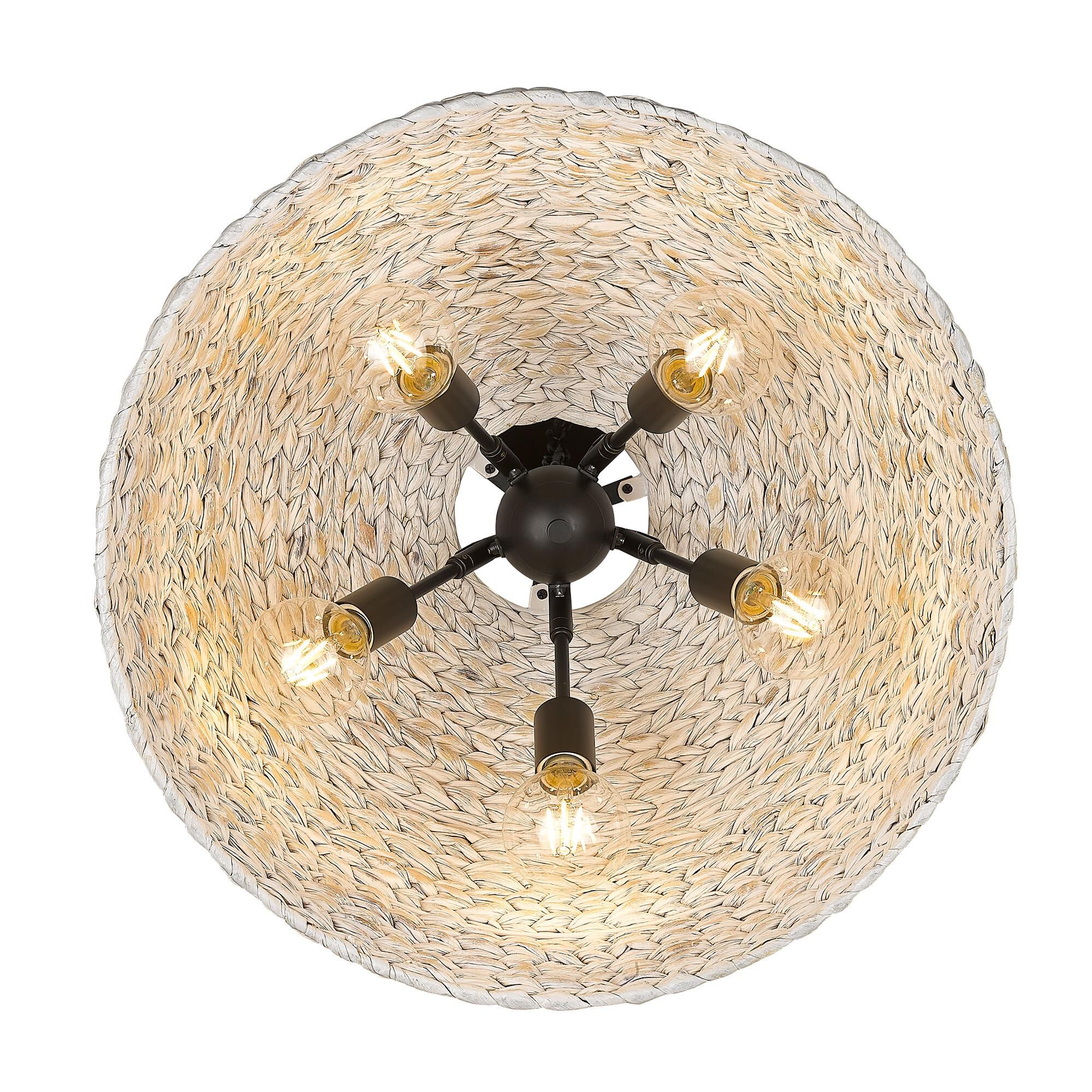 Rue 21 Inch Large Pendant by Golden Lighting