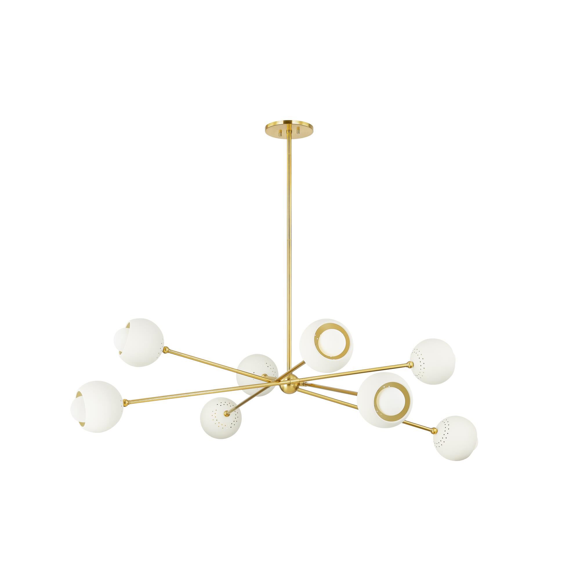 Shown in Aged Brass/Soft Cream finish