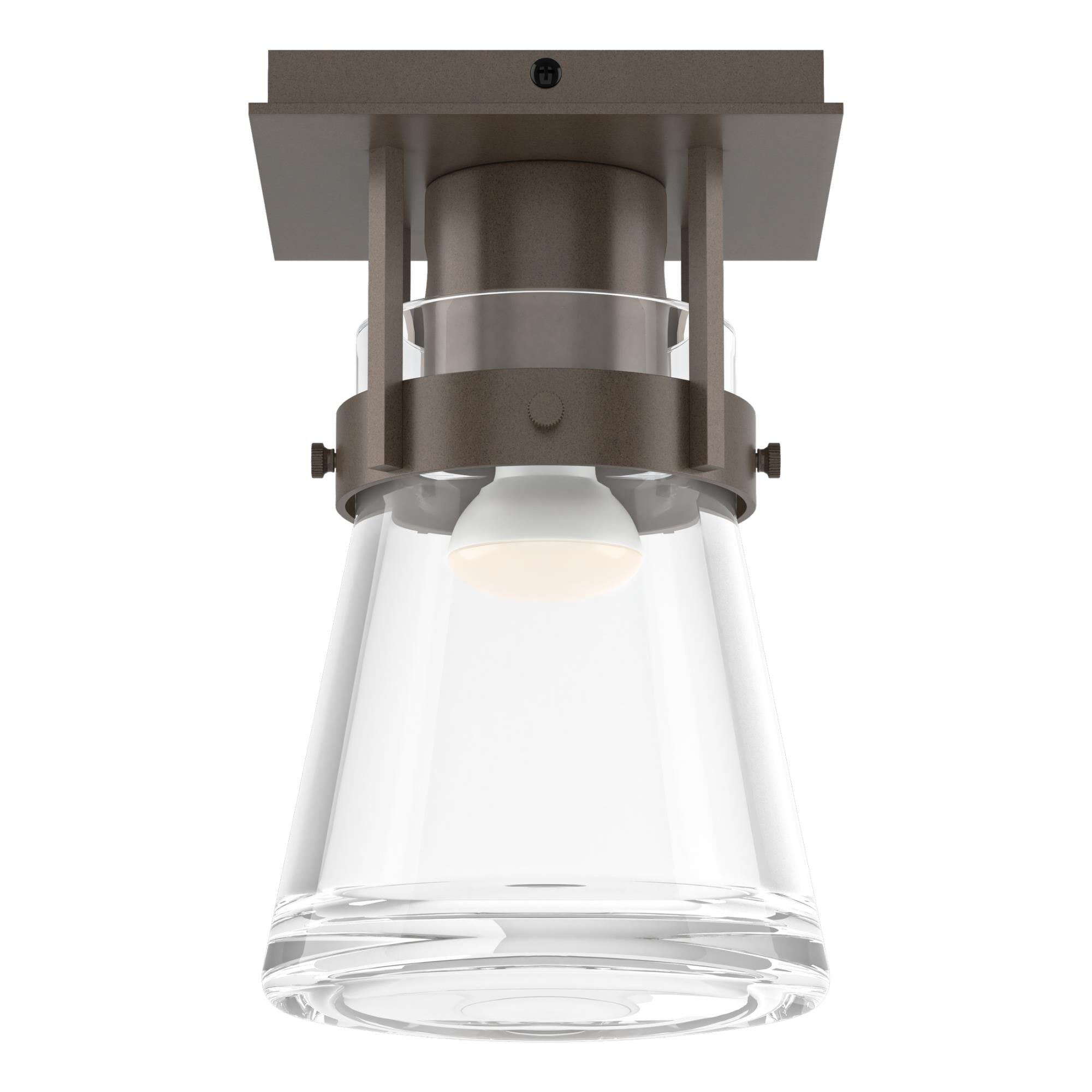 Erlenmeyer 6 Inch 1 Light Semi Flush Mount by Hubbardton Forge