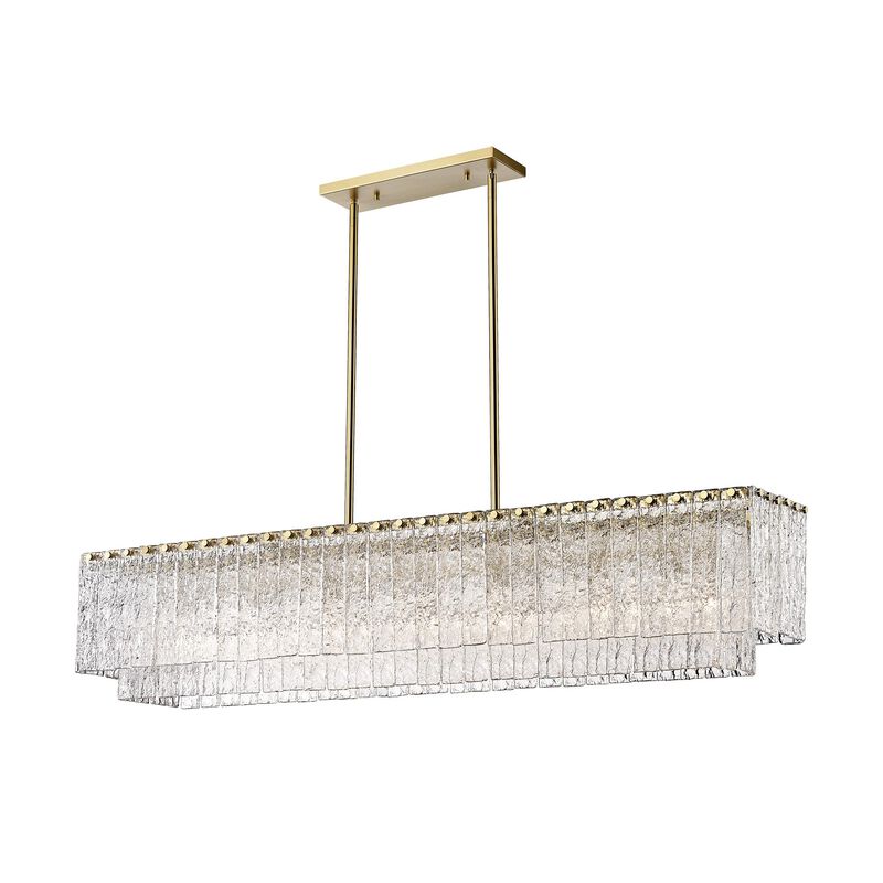 Glacier 53 Inch 7 Light Linear Suspension Light by Z-Lite