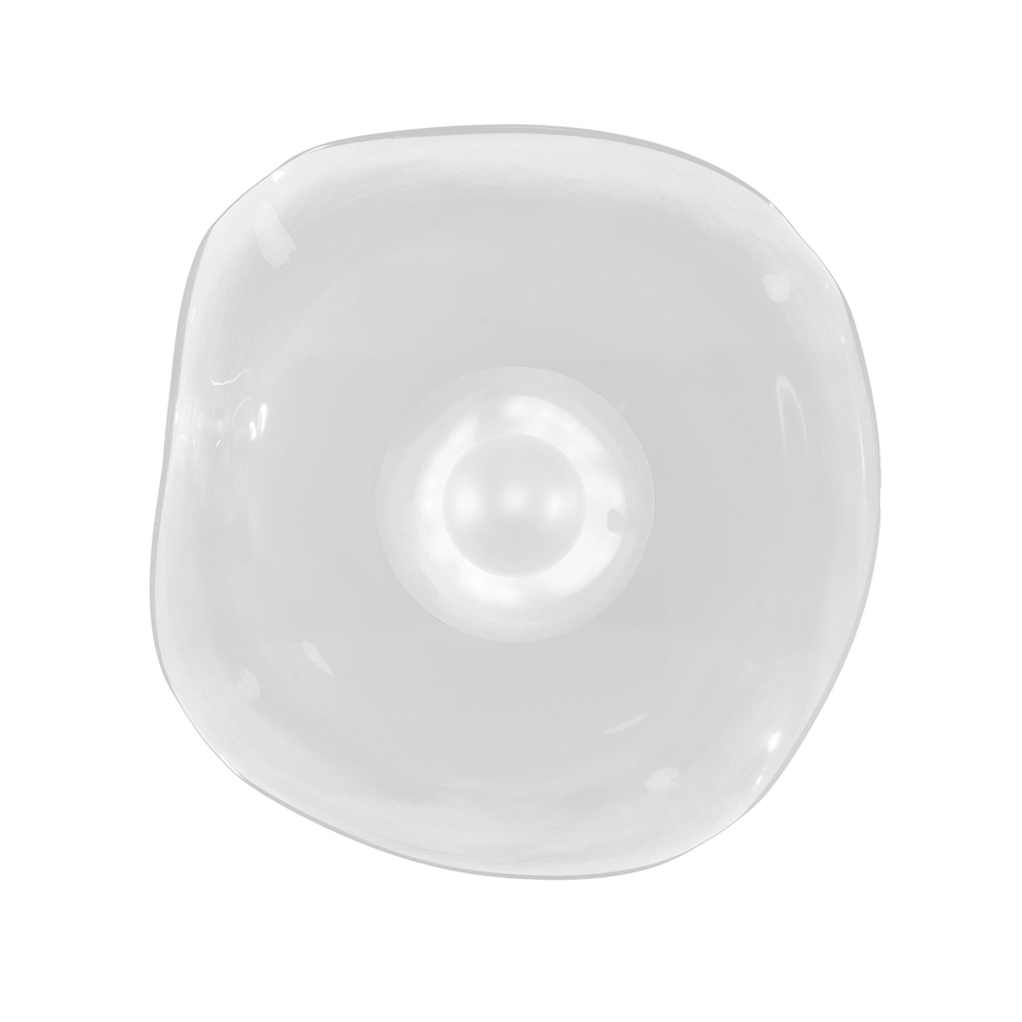 Shown in White finish and False crystal and True glass