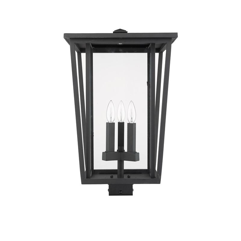 Seoul 22 Inch Tall 3 Light Outdoor Post Lamp by Z-Lite