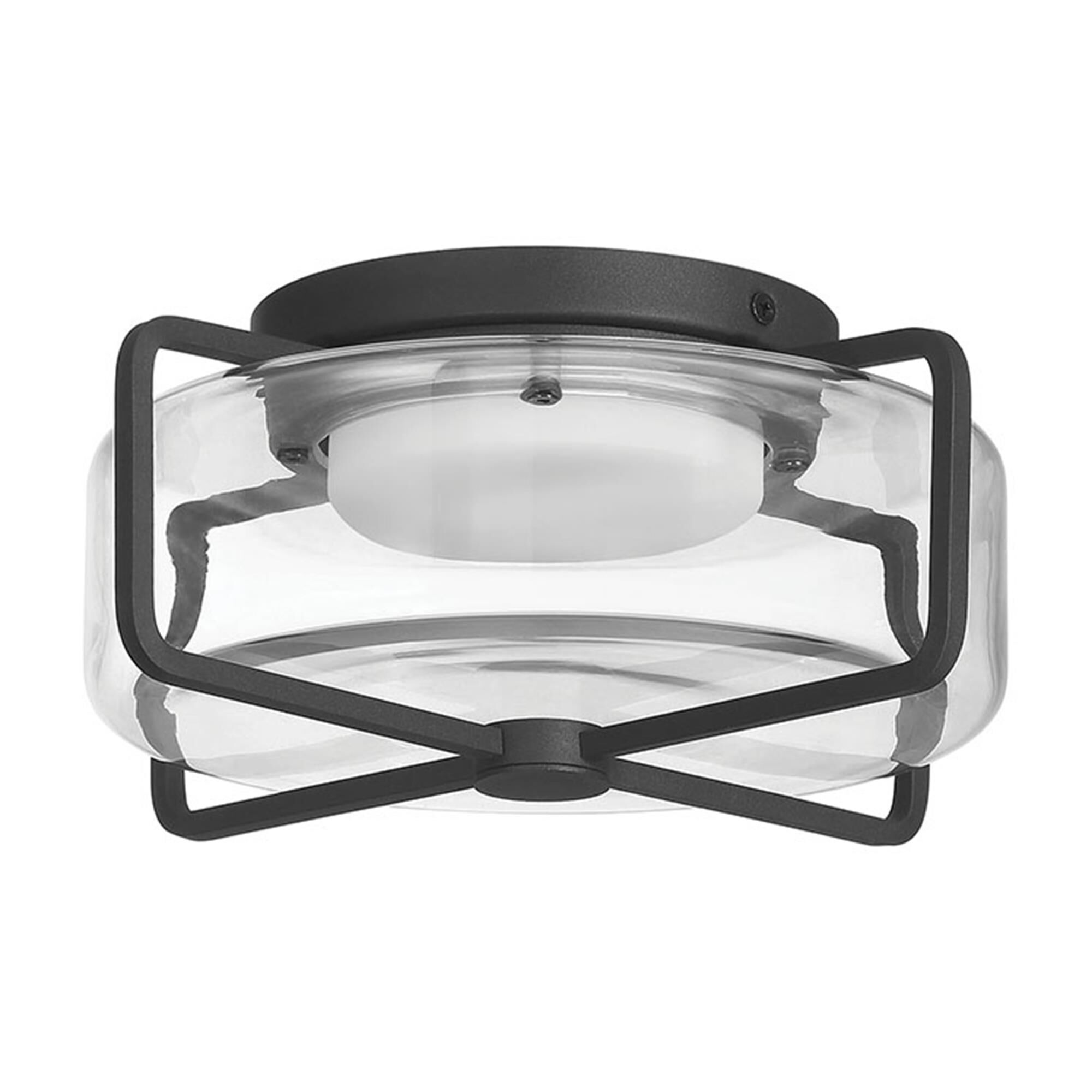 Shown in Sand Black finish and Clear glass