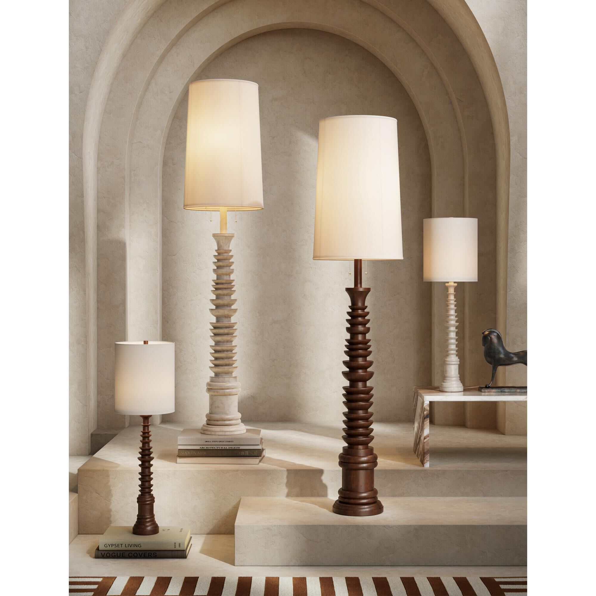 Malayan 80 Inch Floor Lamp by Currey and Company