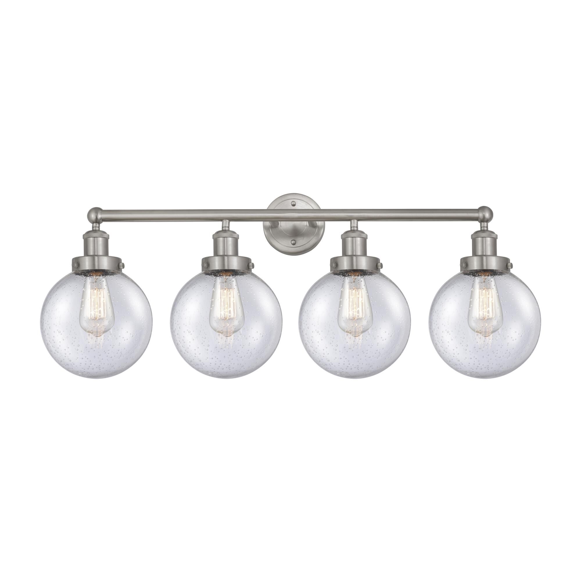 Shown in Brushed Satin Nickel, Mercury finish and Mercury glass and Mercury Glass shade