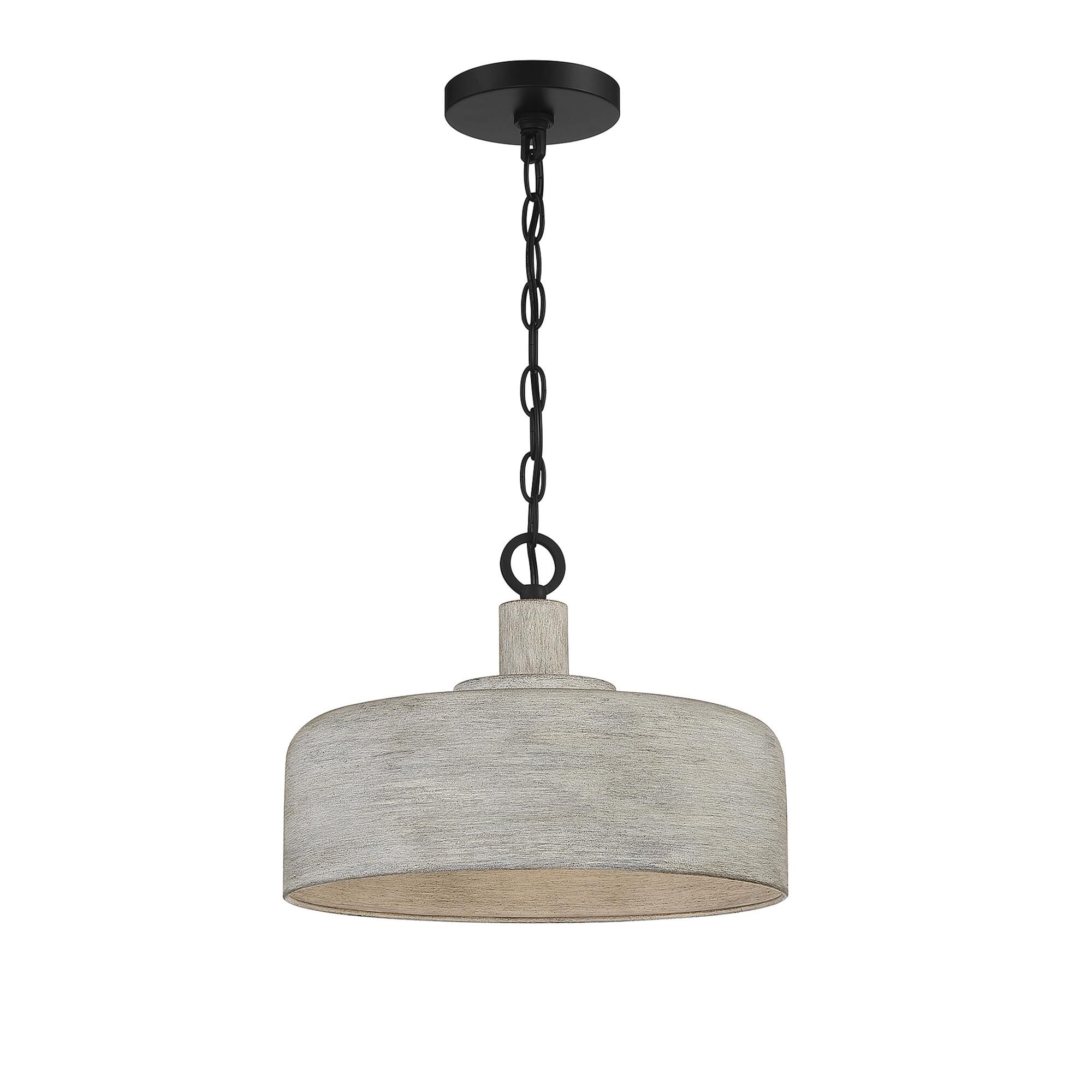 Shown in Weathered Gray With Black finish and Weathered Grey Metal shade