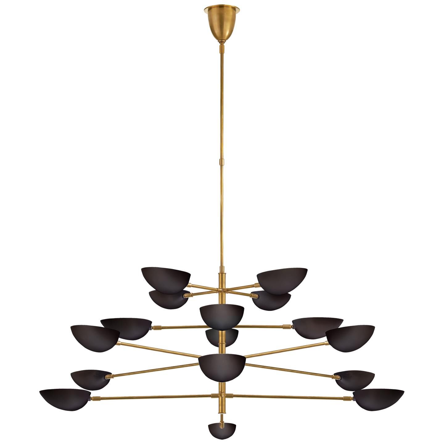 AERIN Graphic 73 Inch 16 Light Chandelier by Visual Comfort Signature Collection