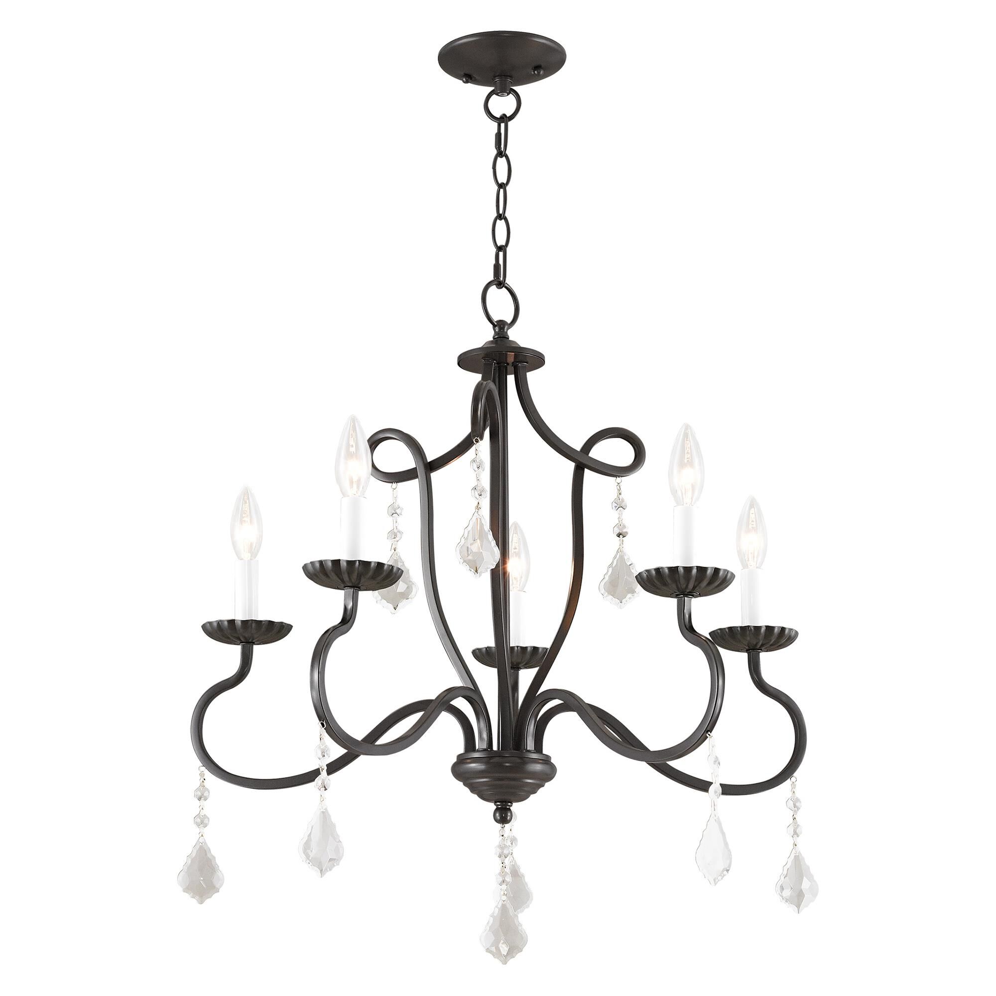 Callisto 24 Inch 5 Light Chandelier by Livex Lighting