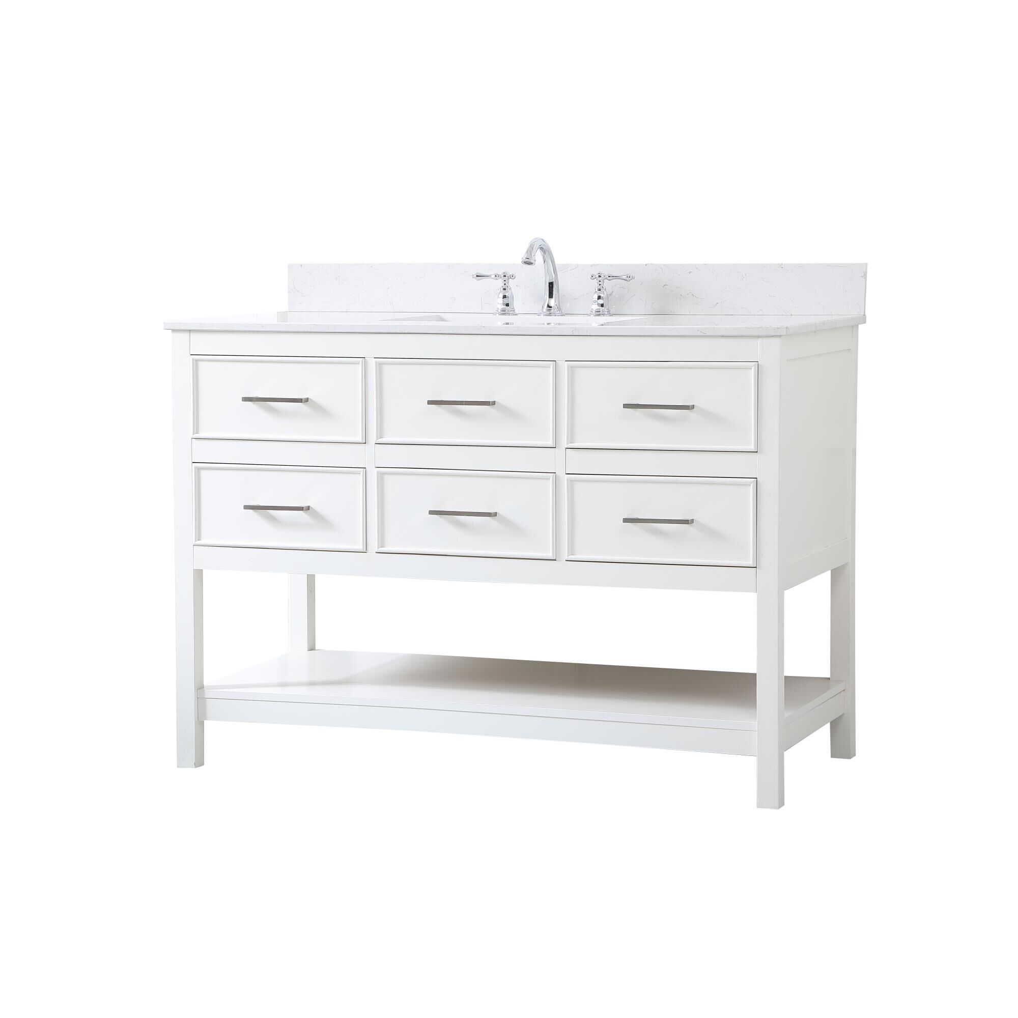 Shown in White finish