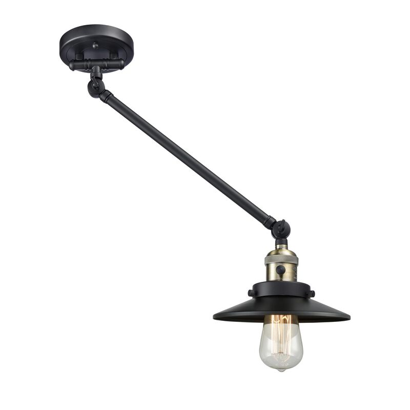 Bruno Marashlian Railroad Wall Swing Lamp by Innovations Lighting