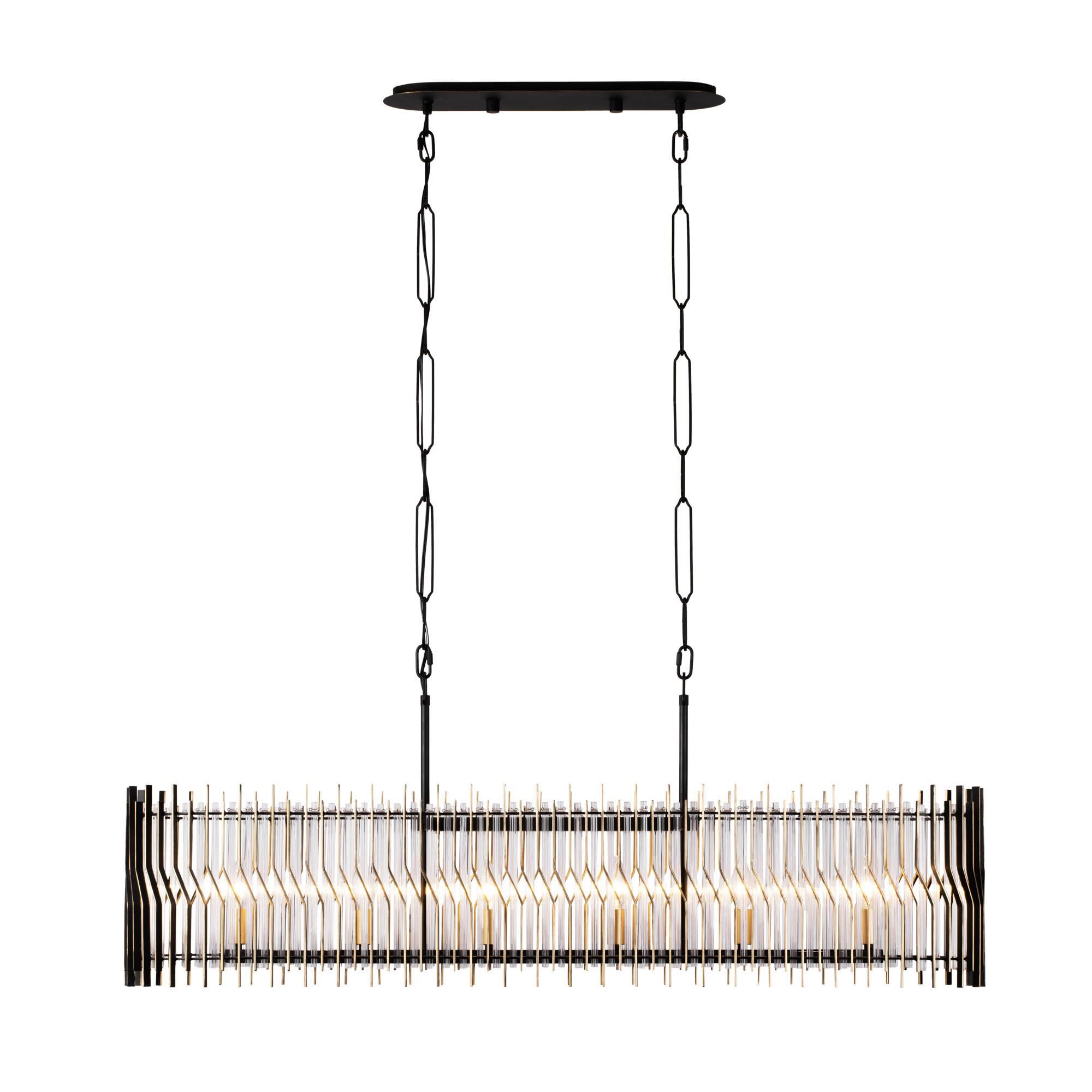 Park Row 48 Inch 6 Light Linear Suspension Light by Varaluz